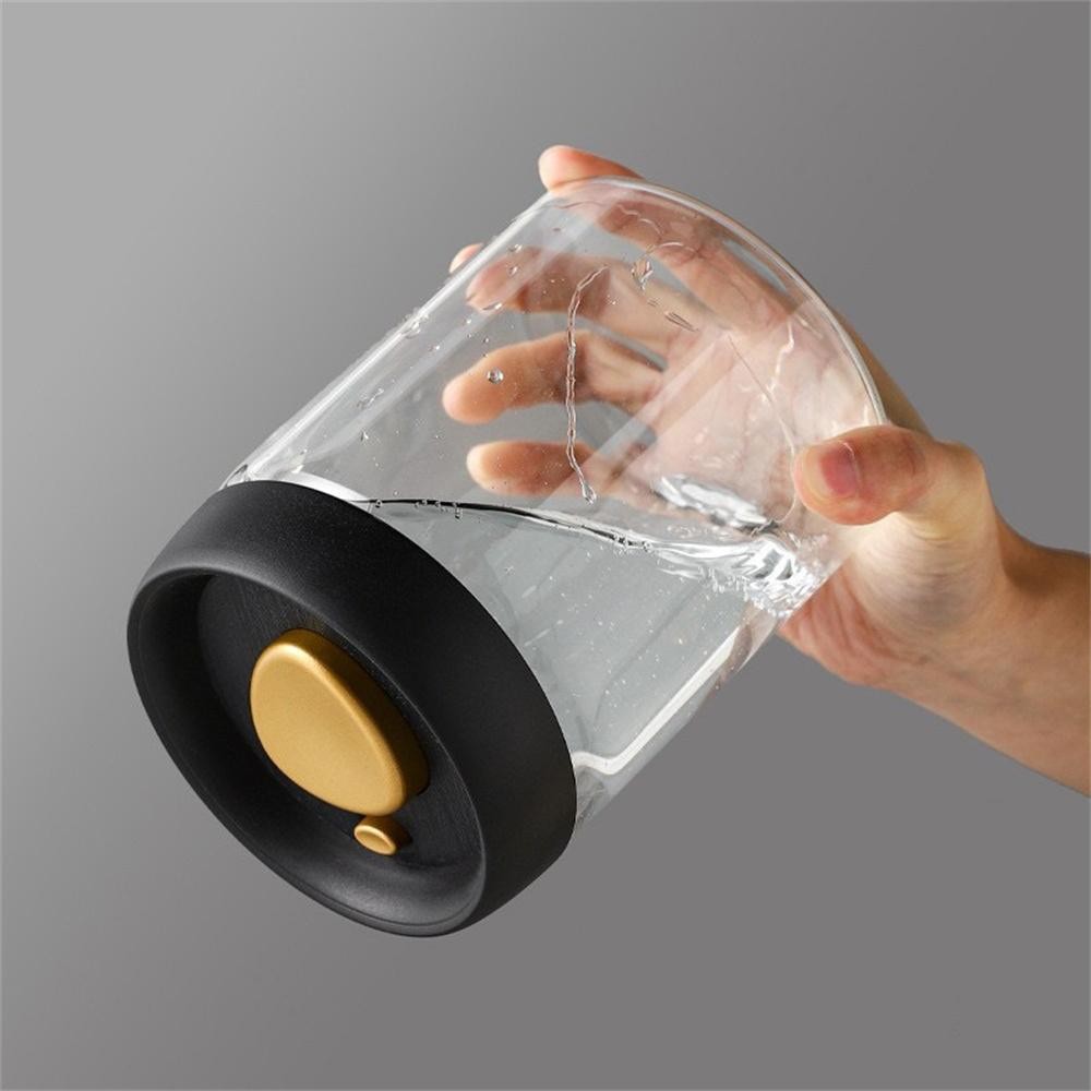 1pc Coffee Beans Vacuum Sealed Tank Household Glass Food Storage Tank for Moistu