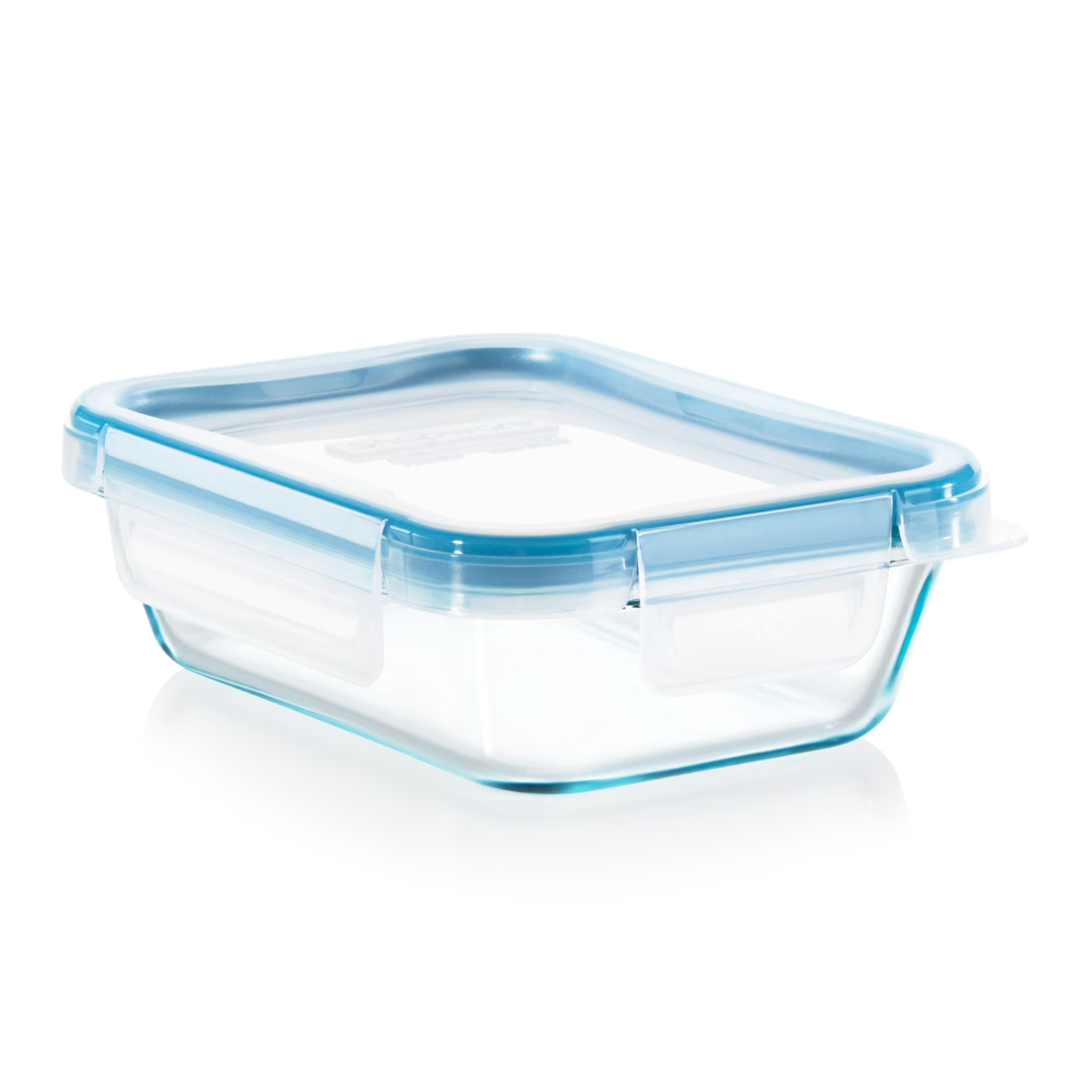 Glass Food Storage Container 2-Cup Rectangle Snap Lid Microwave Oven Safe Prep