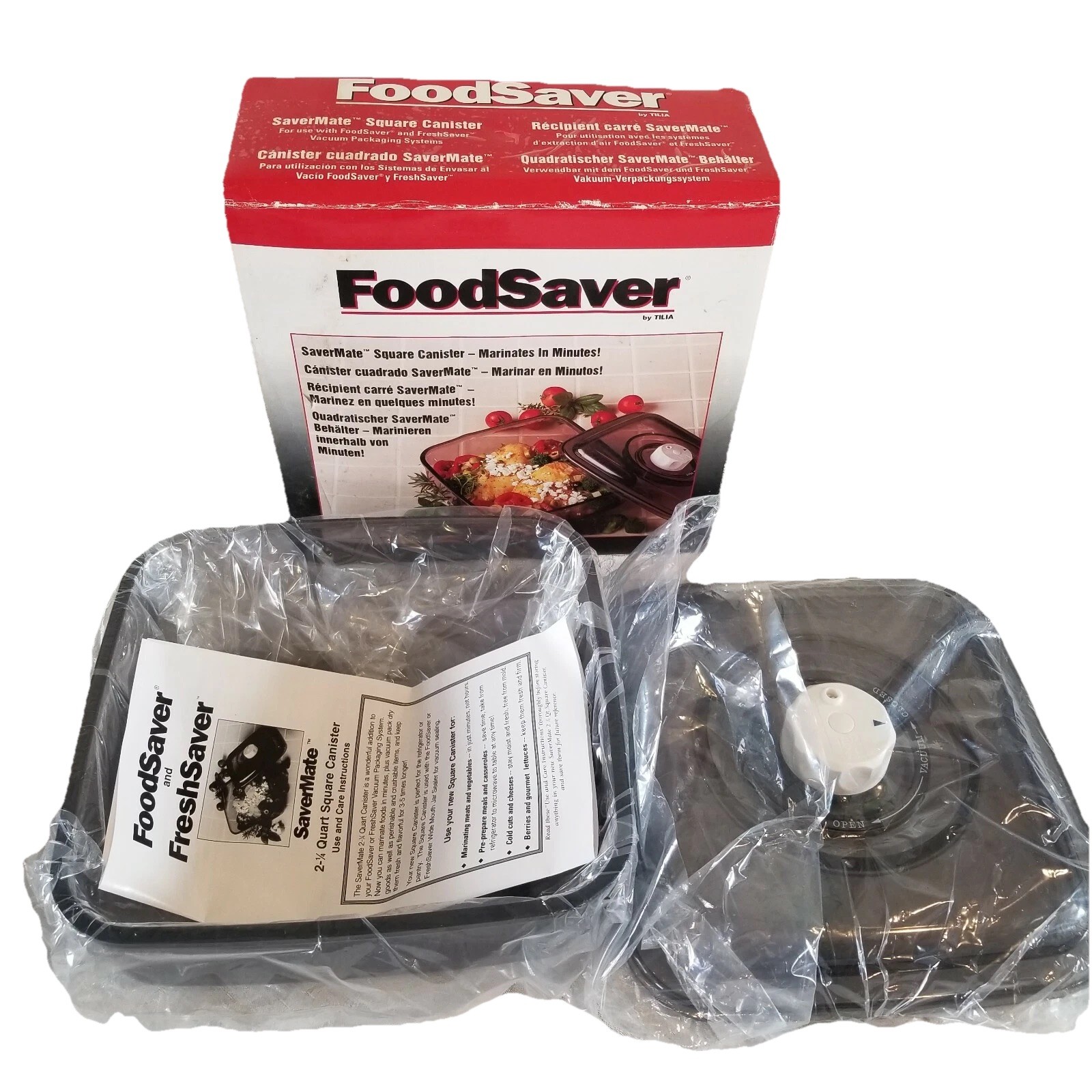 FoodSaver SaverMate 2 1/4-Quart Square Canister
