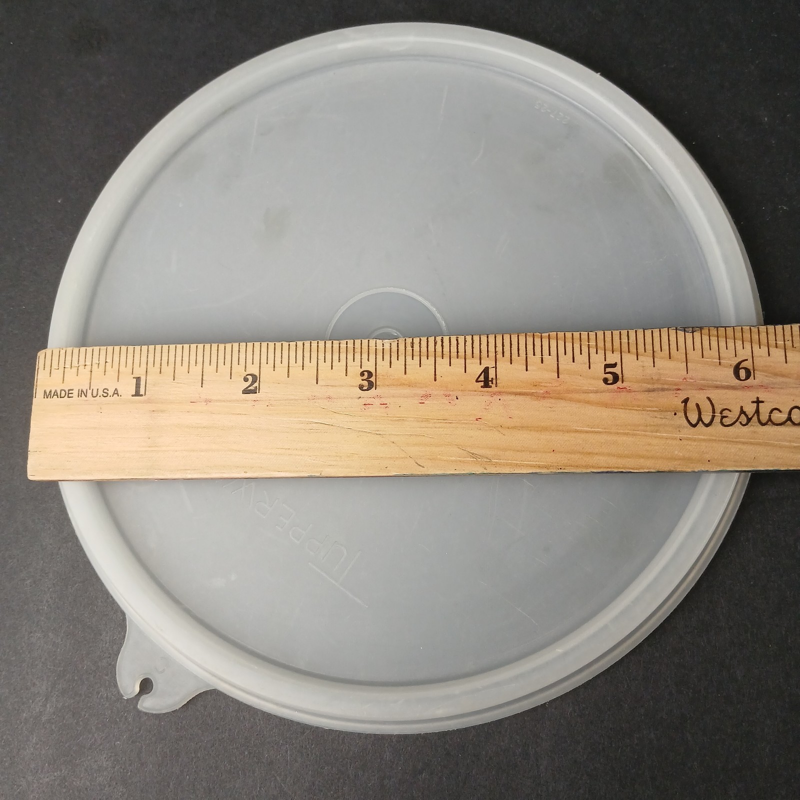 Tupperware Replacement Lid 227-25 Sheer Clear Size C 6″