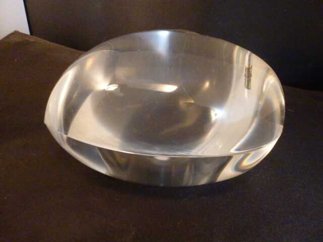 Lucite Acrylic Heart BOWL / BOX Candy DISH MID CENTURY MODERN VALENTINES