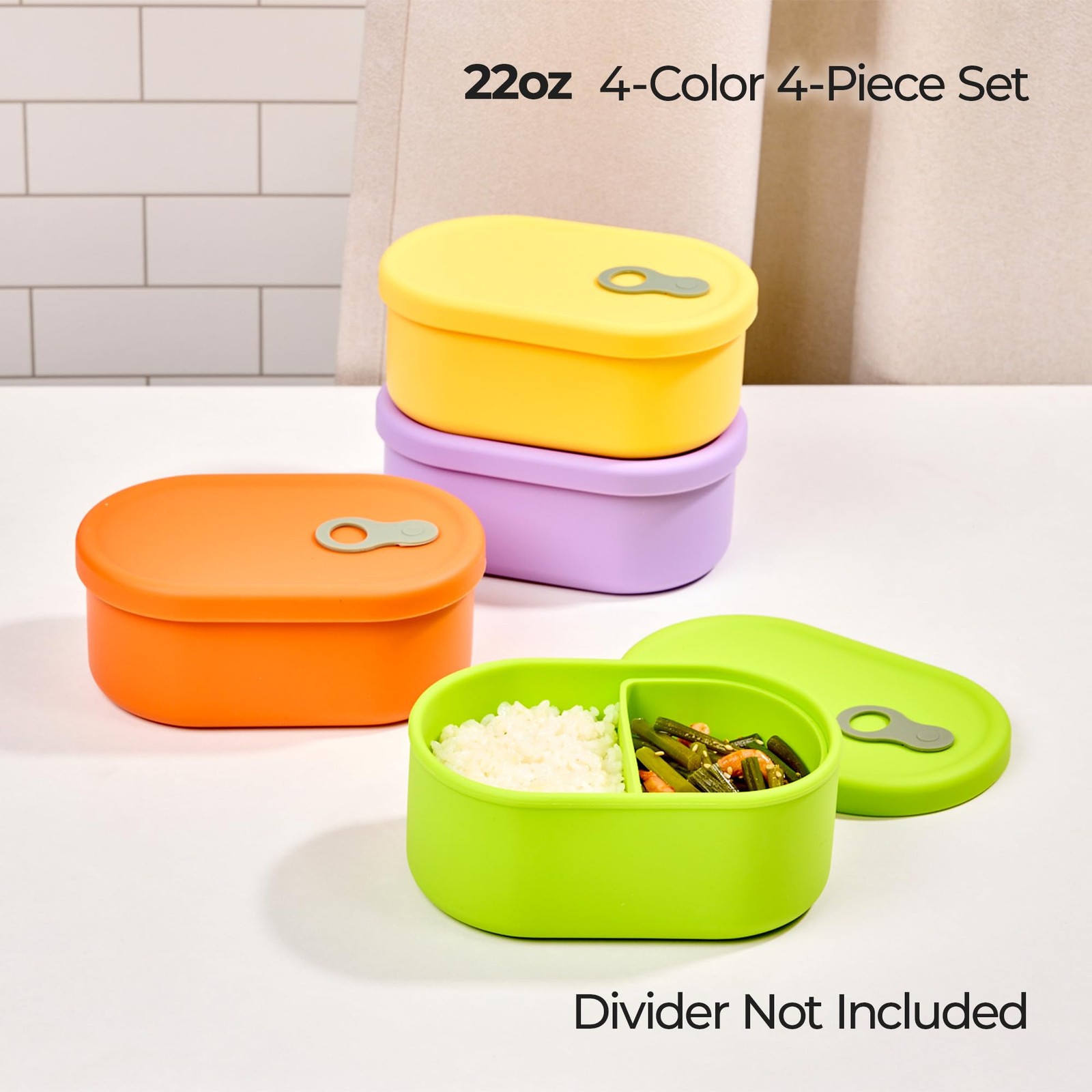 Simvola Premium Korean-Made Silicone Airtight Food Container Steam Bpa