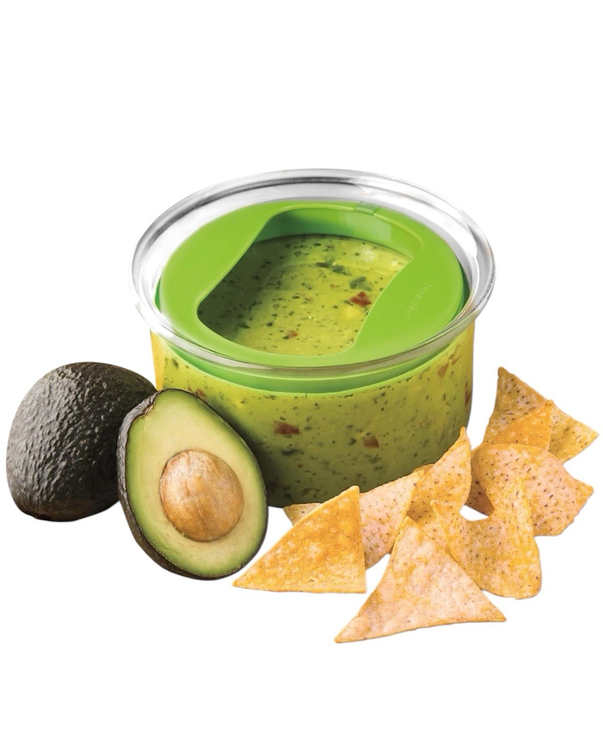 Crofton Fresh Guacamole Keeper Storage Container Airtight Lid BPA Free Green
