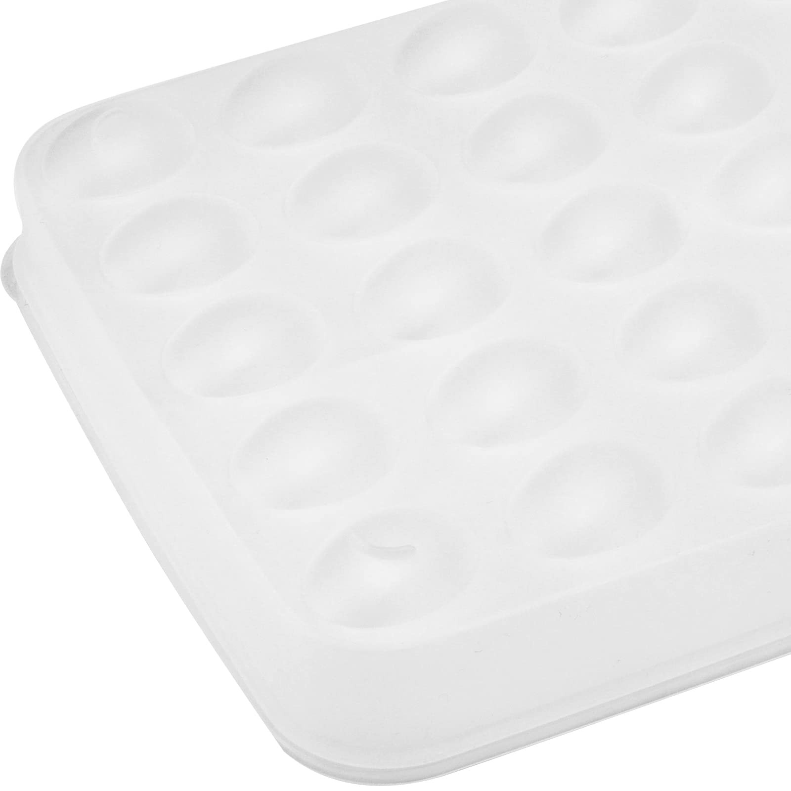 4 PCS Deviled Egg Container Lid Stackable 120 Eggs 13.6×10.2×2.2 Inch