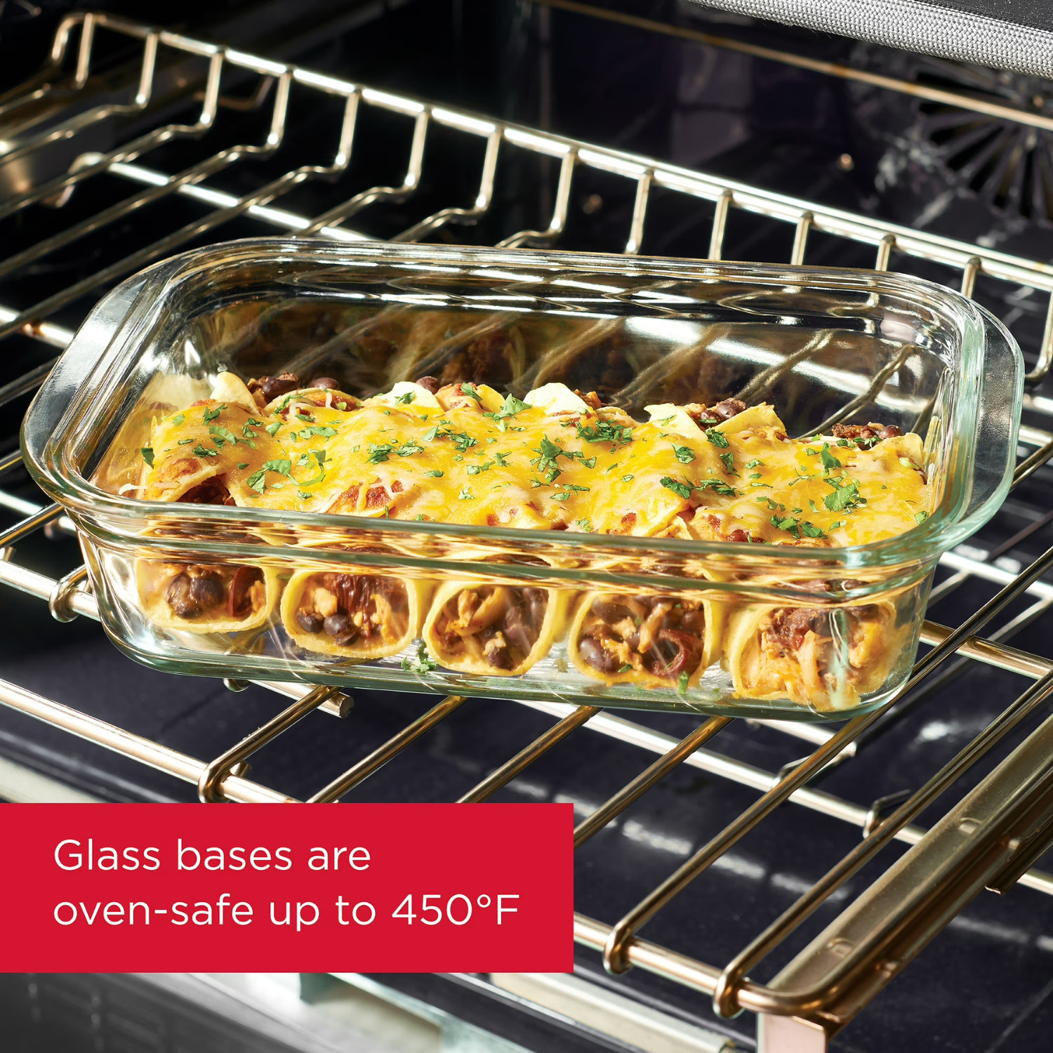 Rubbermaid Brilliance Glass Food Storage 4-Pack 4.7 Cup Leak Proof Set