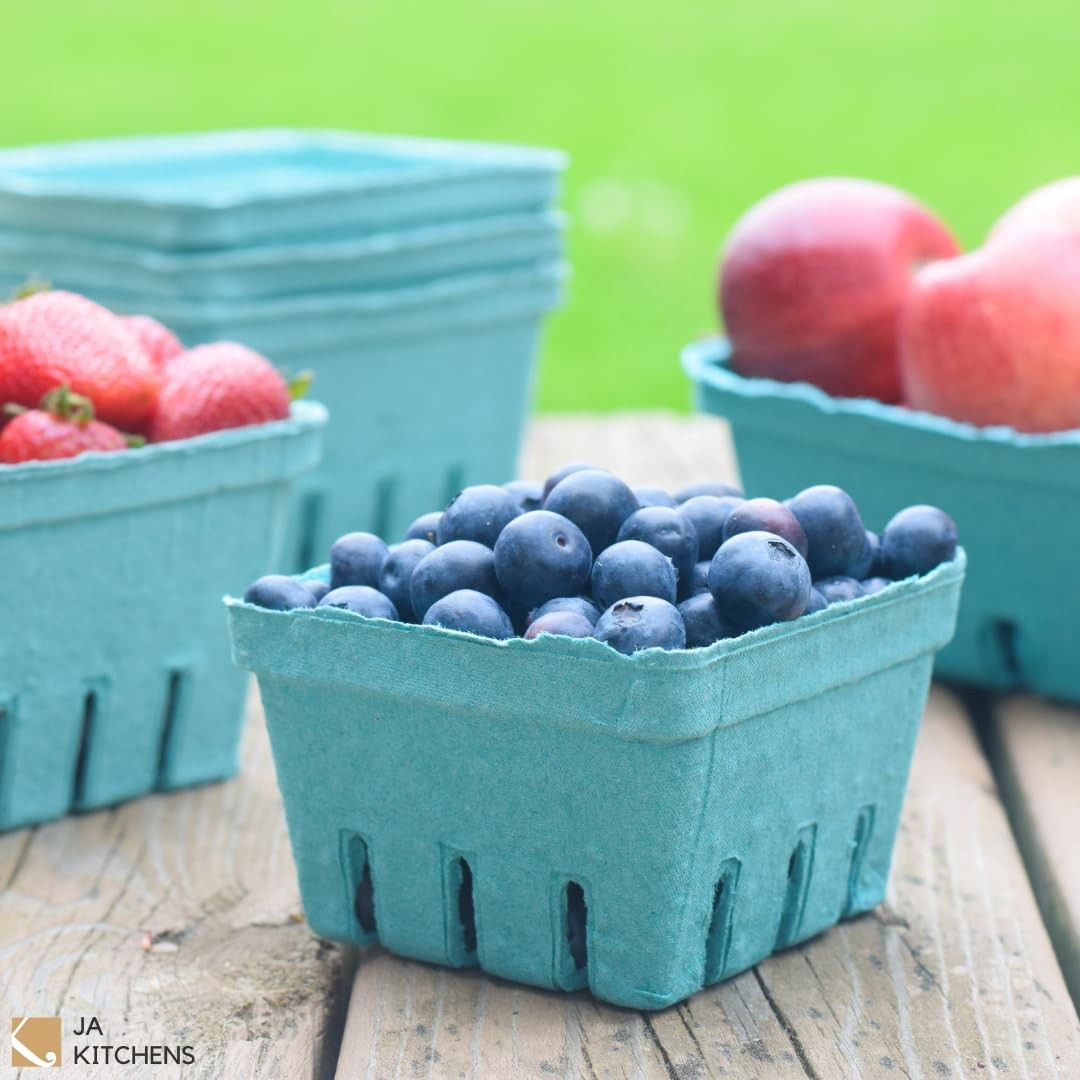 Kitchens Green Molded Pulp Fiber Berry/Produce Vented 4″ x x 2.75″,
