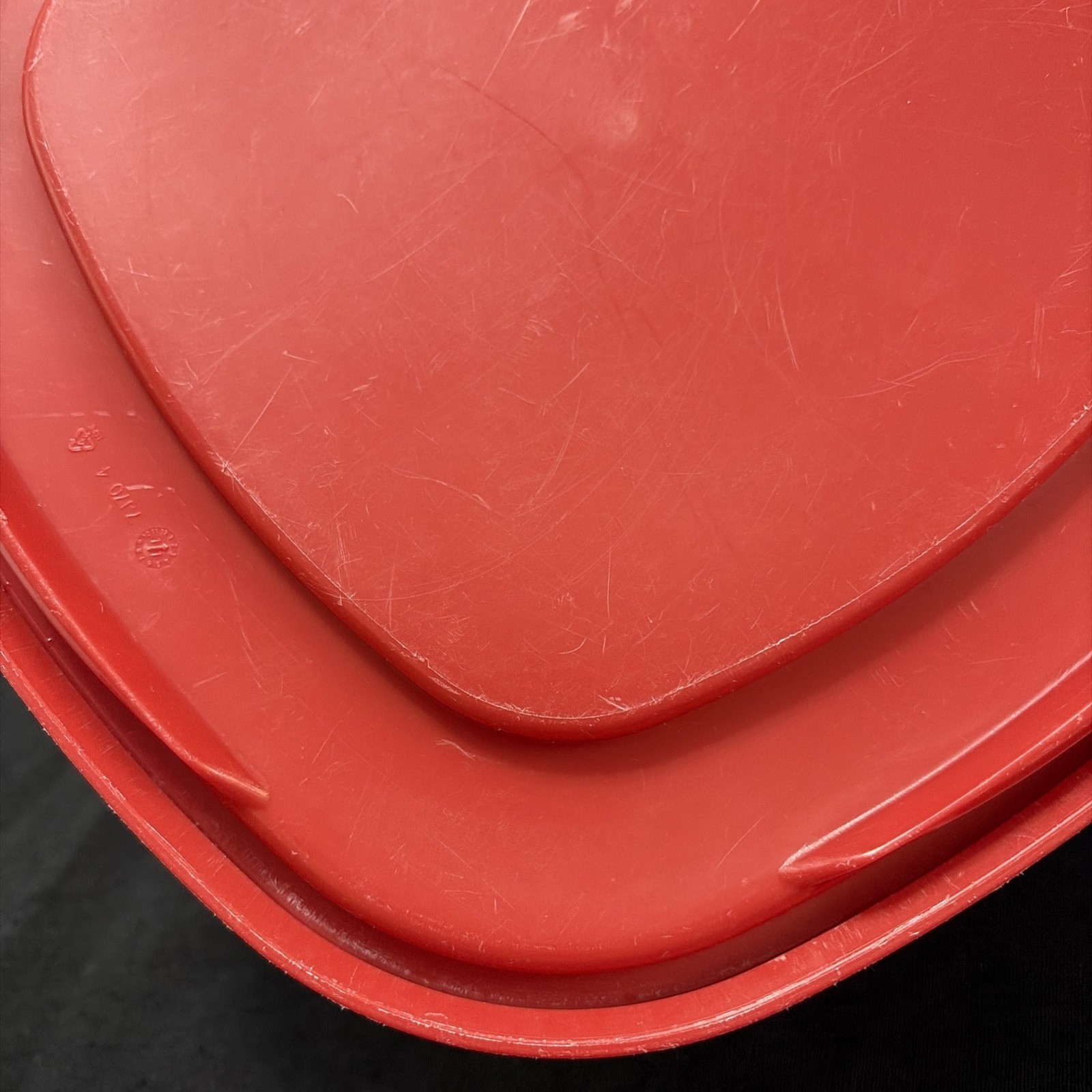 Vintage Rubbermaid Servin Saver Divided Portion Storage Container Red *Lid Only*