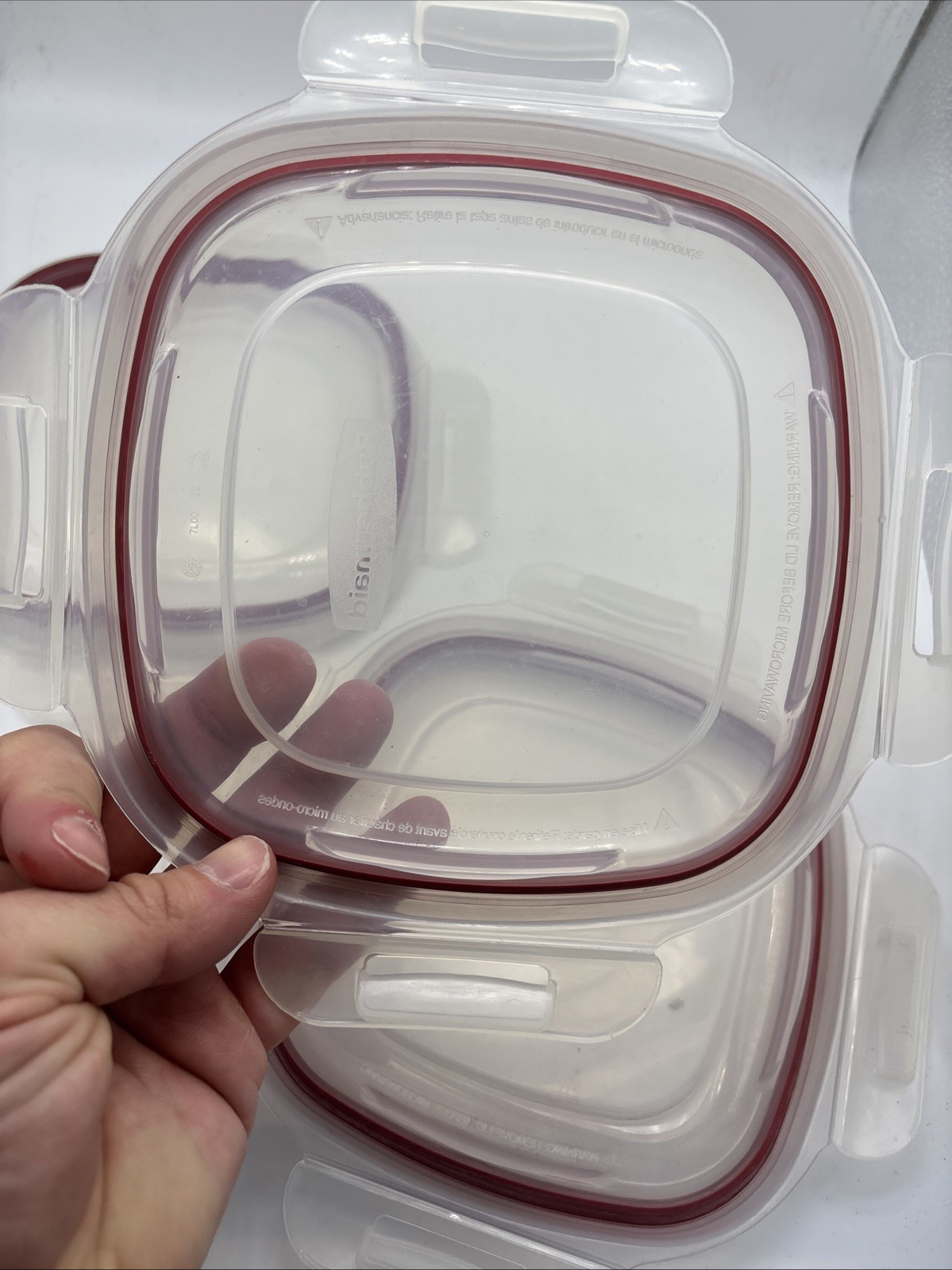 Lot Of 3 Rubbermaid Servin Saver Replacement Lid Seal 7L00 6.5×6.5