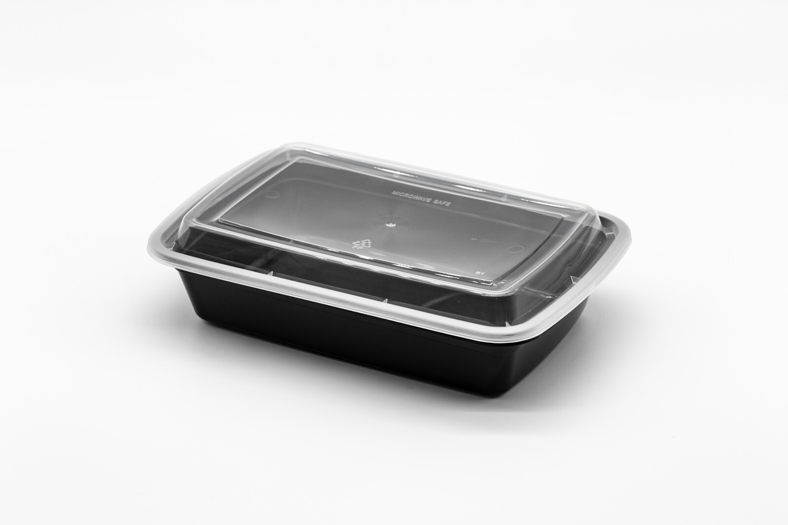 32oz Rectangular Plastic Microwaveable PP Togo Food Container 50 sets/cs 878-32B