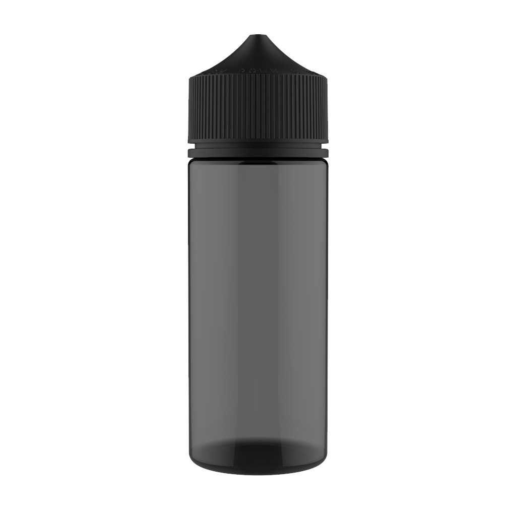 CHUBBY GORILLA 120ML V3 PET BOTTLES AUTHENTIC (100pack) BLACK/BLACK CAP