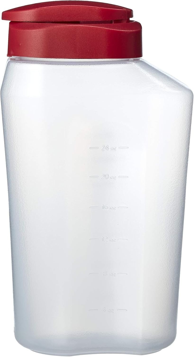 Clear 1 Quart Mixing Bottle with Snap Lock Lid – Effortless Beverage Storage