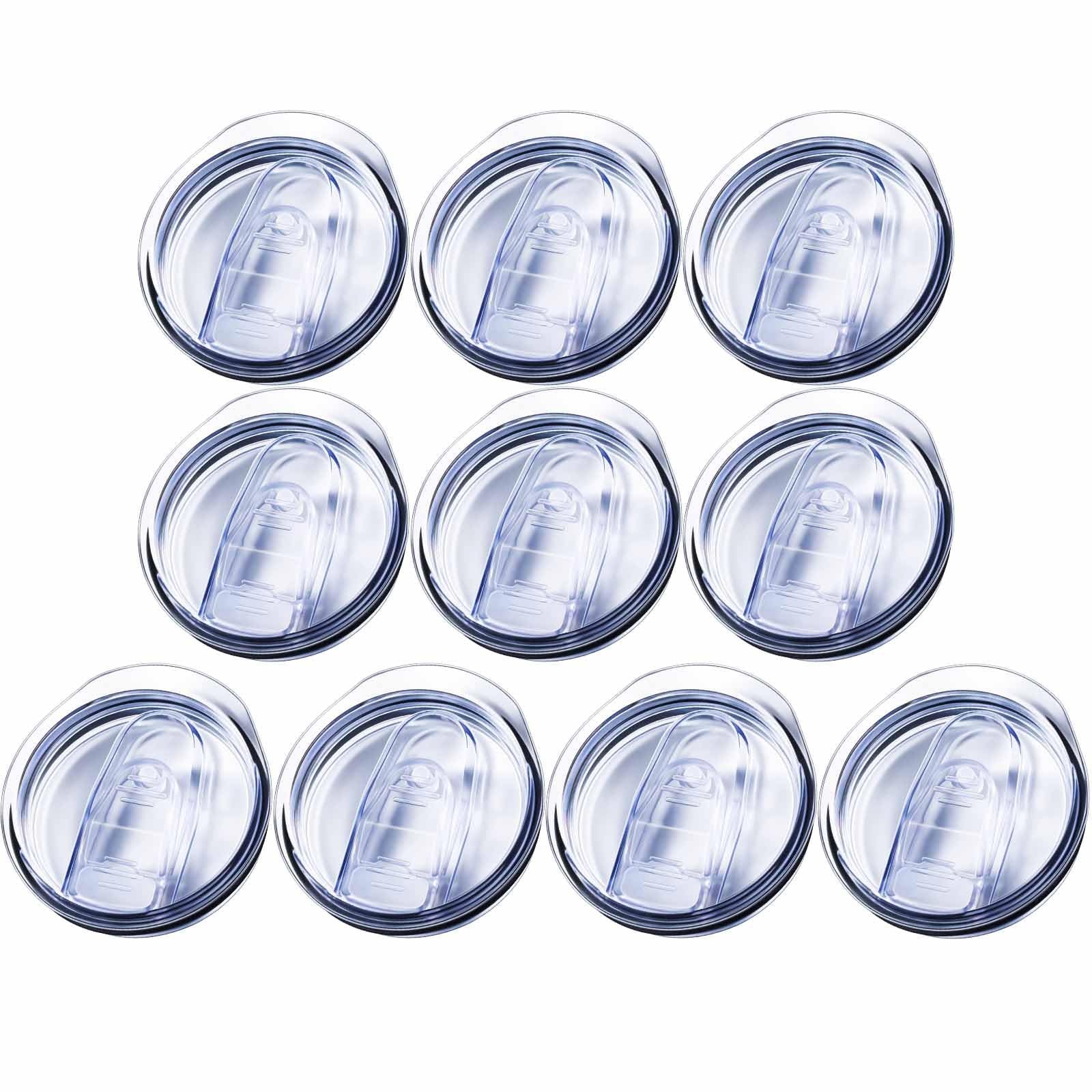 10 Pack 20oz Skinny Straight Body Stainless Steel Tumbler Lid，Spill Proof Spl…