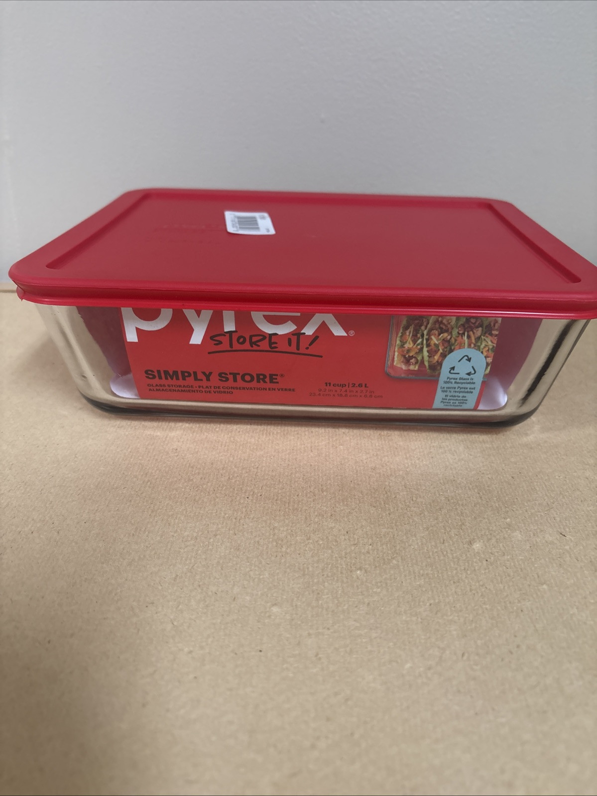 Pyrex Simply Store Rectangular Glass Food Storage Dish