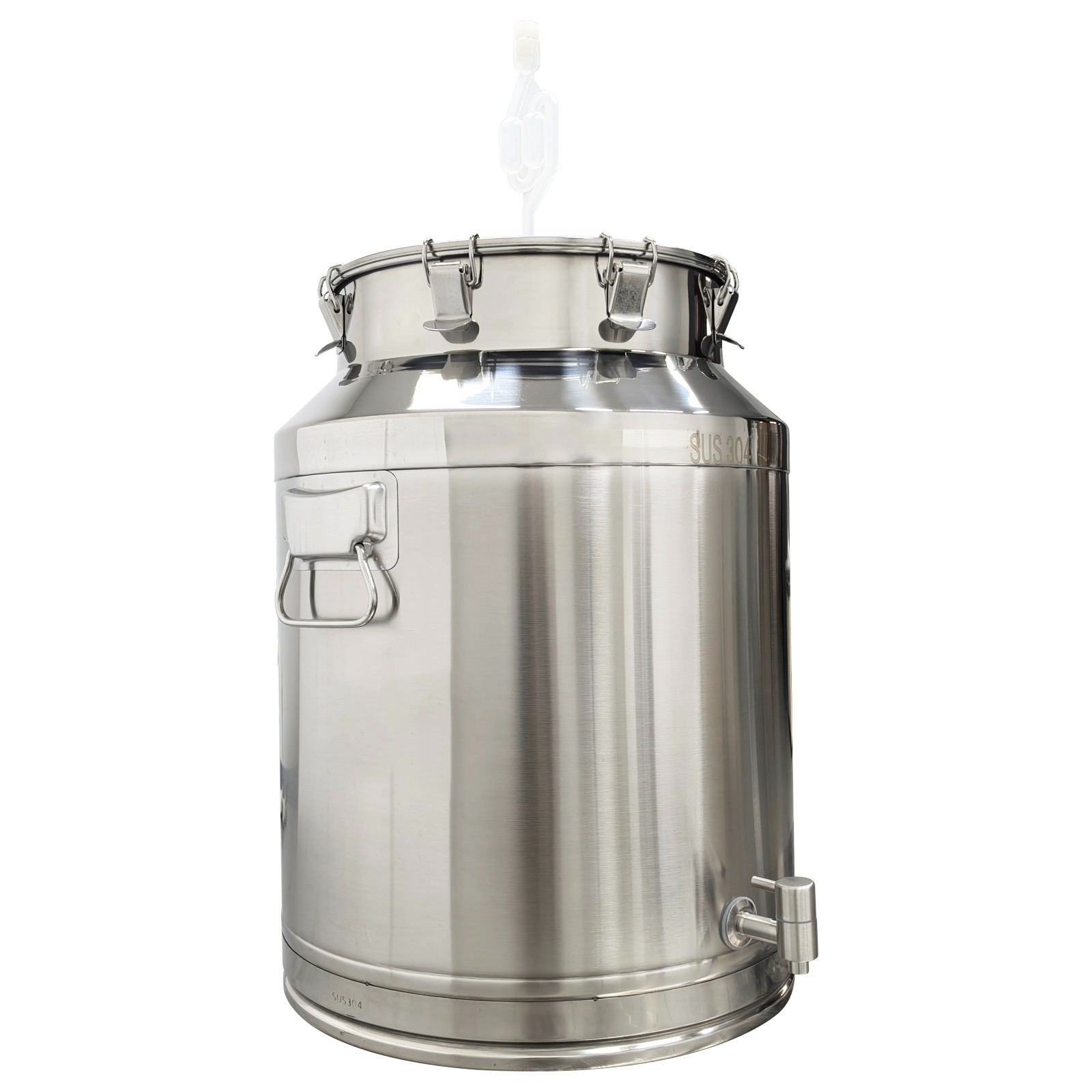 304 Stainless Steel Fermenter Tank 64L Capacity Sealing Storage Tank with Faucet