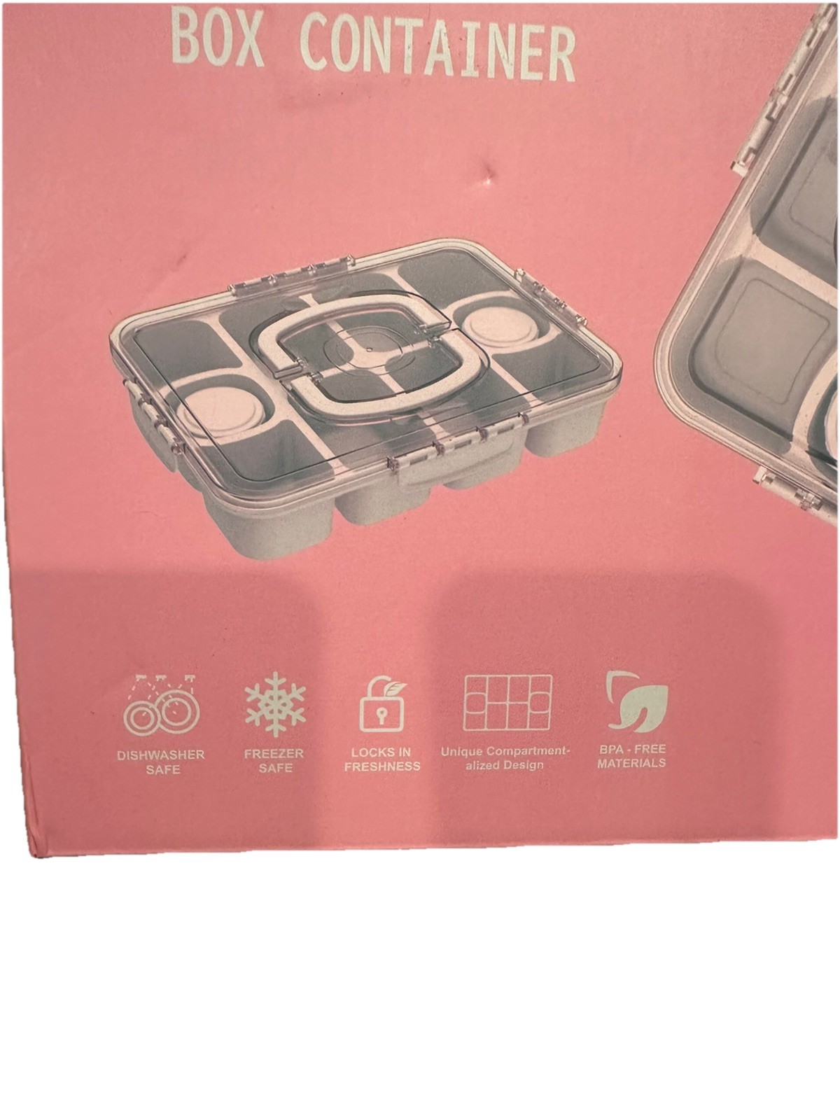 Caperci Snack Box Container with Leak-Resistant Lid & Locking Clips