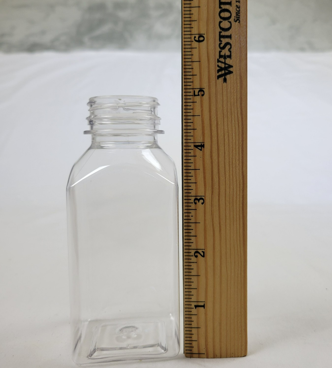 12pcs 8 oz Clear Juice Bottles with Caps Reusable Empty with labels (lot of 12)