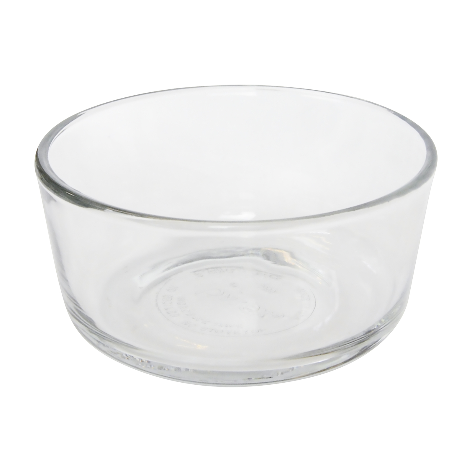 Pyrex (6) 7200 2 Cup Glass Bowls & (6) 7200-PC Sleek Silver Lids