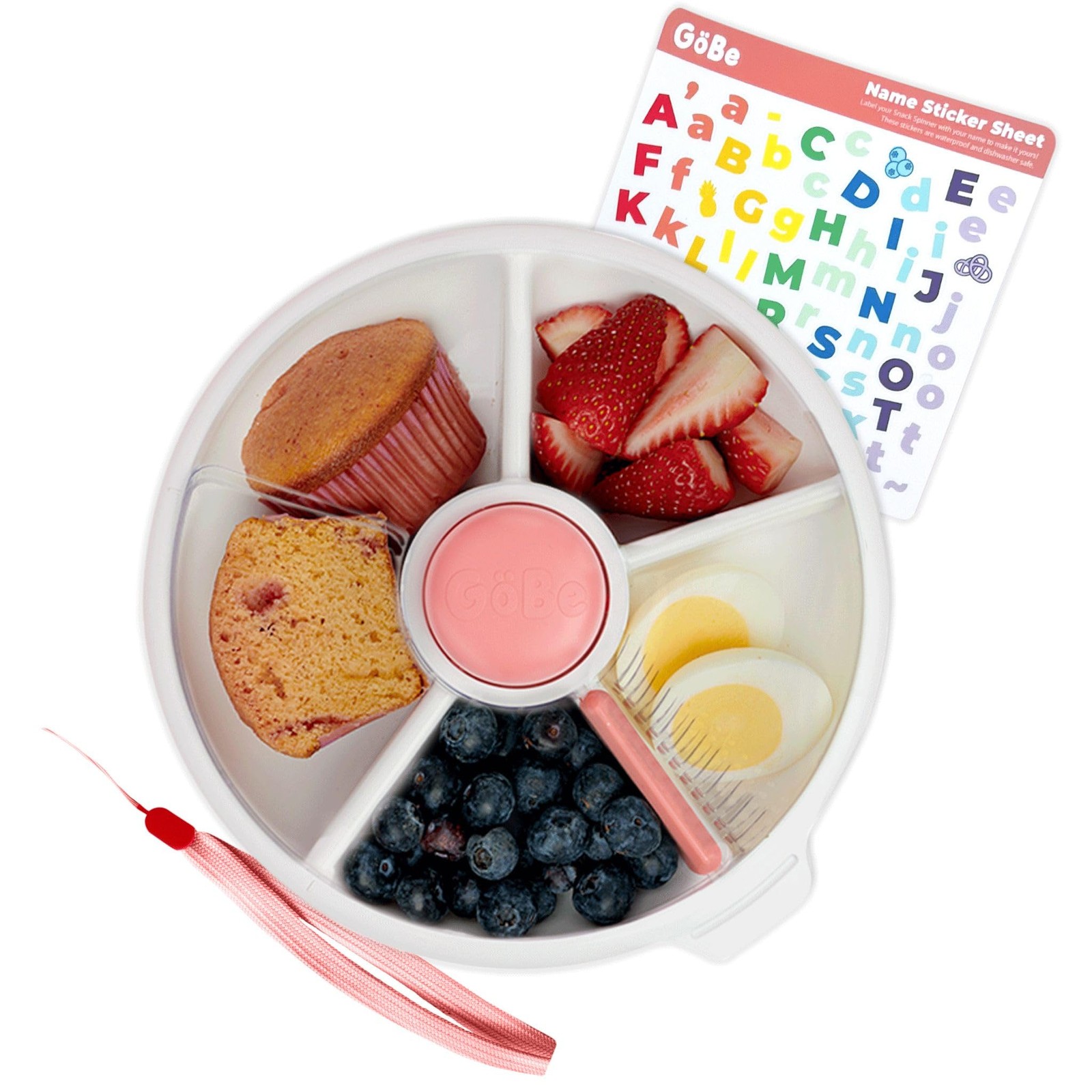 GoBe Kids Large Snack Spinner Slide Bundle with Hand Strap and Sticker Sheet …