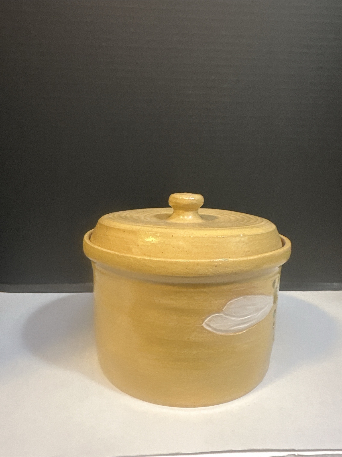 Studio Art Pottery Stoneware Covered Casserole Dish With Lid Dragonfly Signed