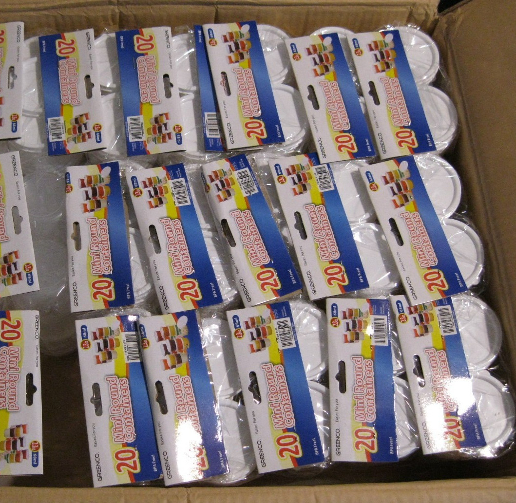 400 Greenco Mini Food Storage Containers Condiment Sauce Baby Food Lunch 2.3oz