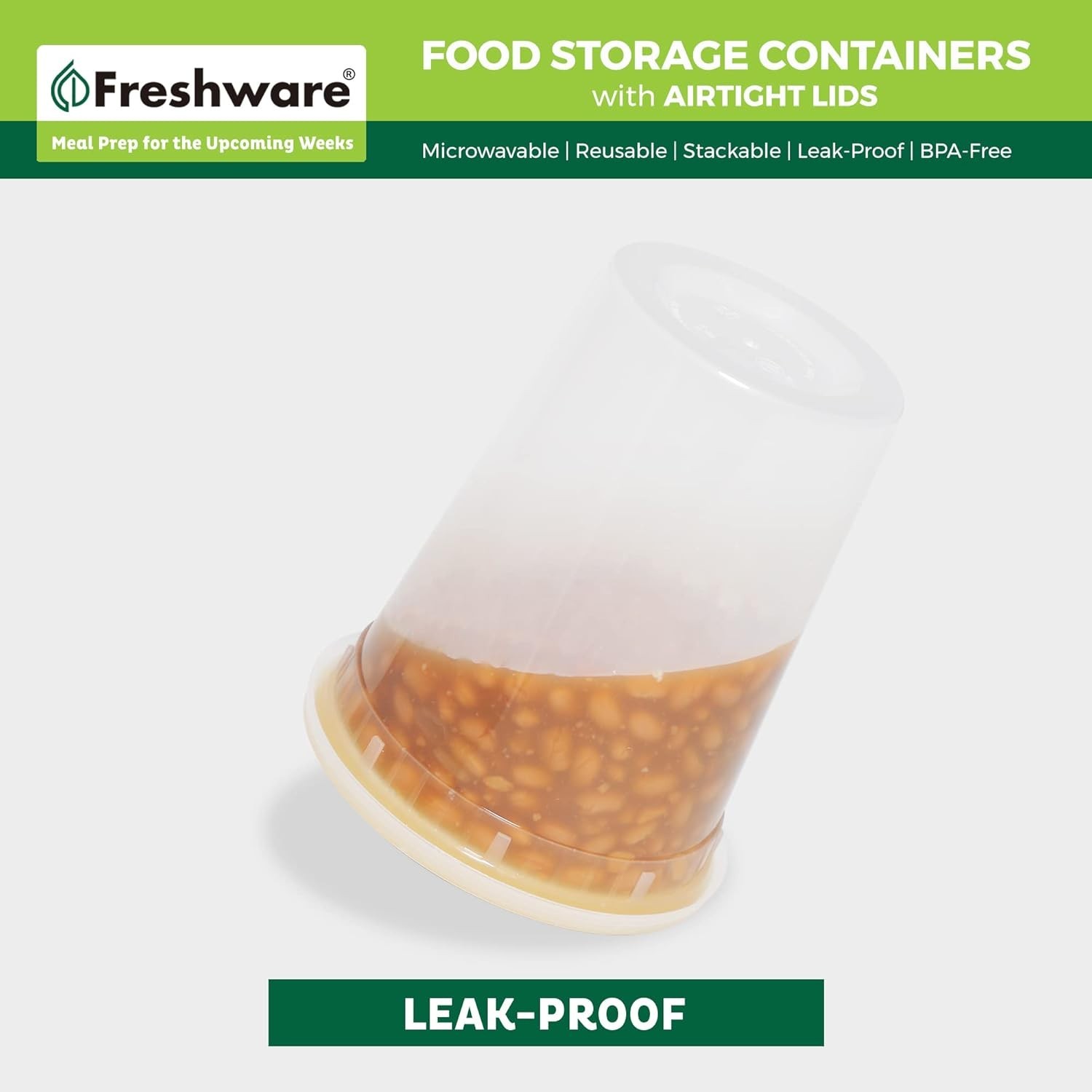 48 Pack Food Storage Containers Plastic 16 32 oz Leakproof Microwave Safe