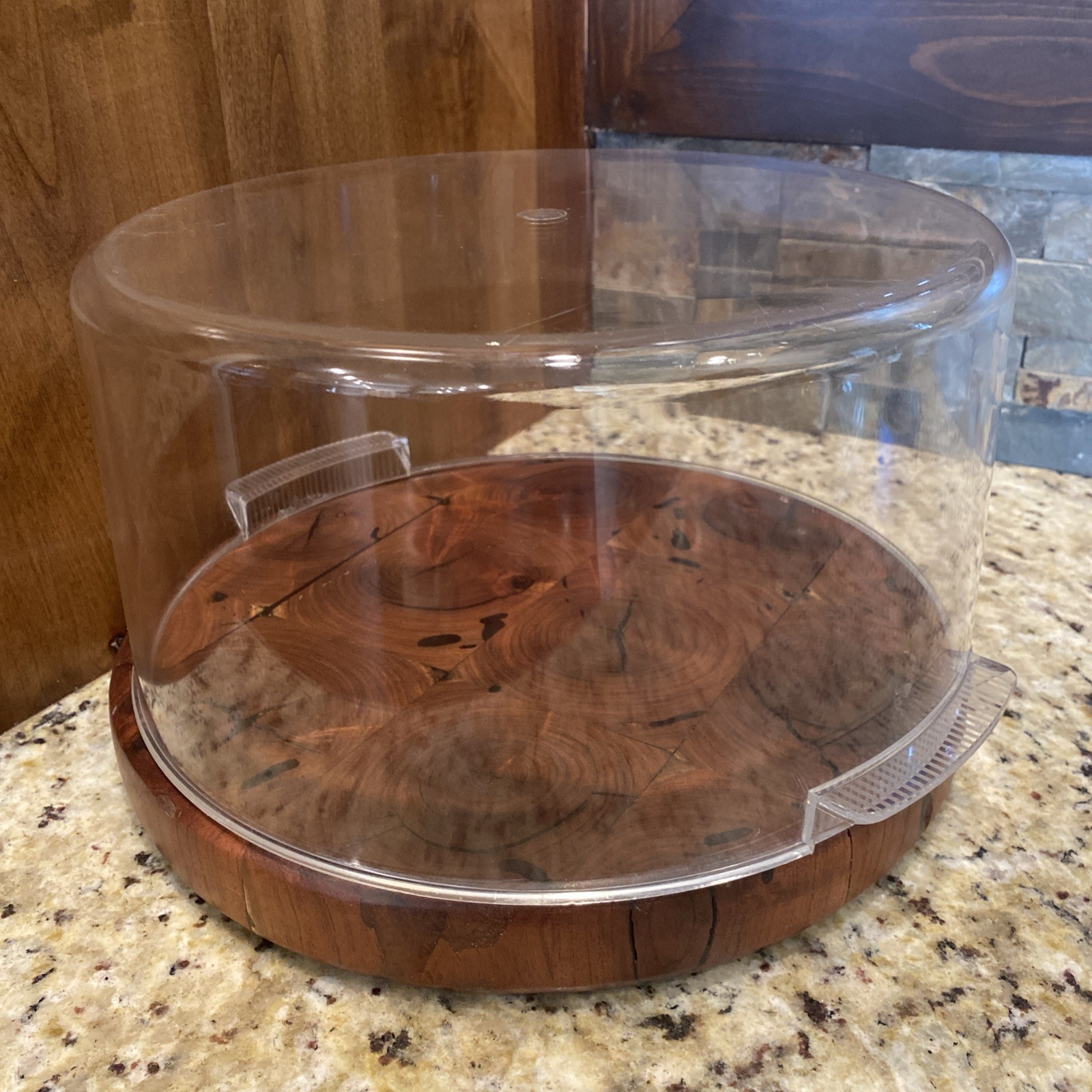 Precidio ~Clear ~Cake~Dessert~Container~Melamine~Plate With Dome~Round~Durable