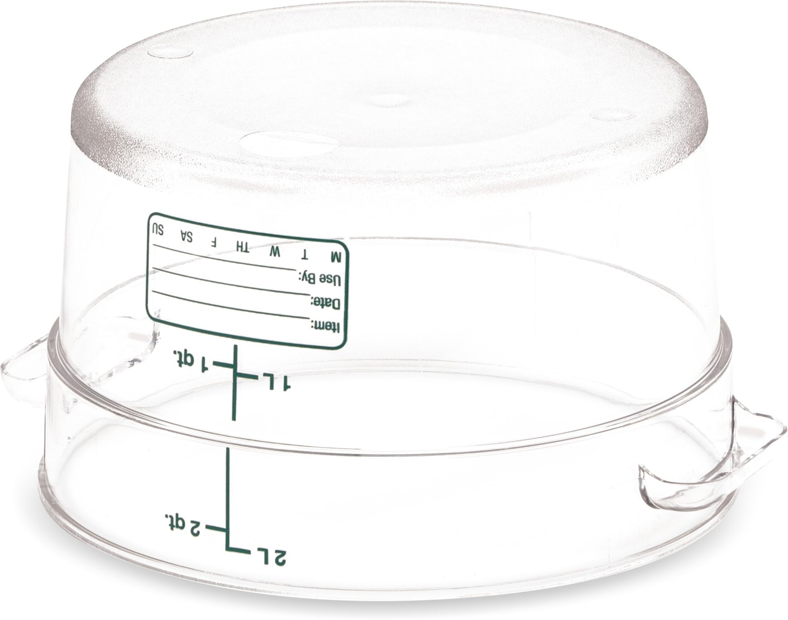 Carlisle FoodService Products Storplus Round Food Storage 2 Quarts, Clear