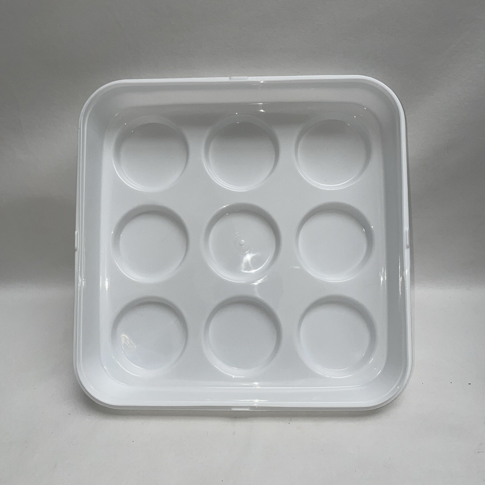 Muffin Carrier Reusable White Cupcake Container Caddy Lid and Handle BPA-FREE(2)