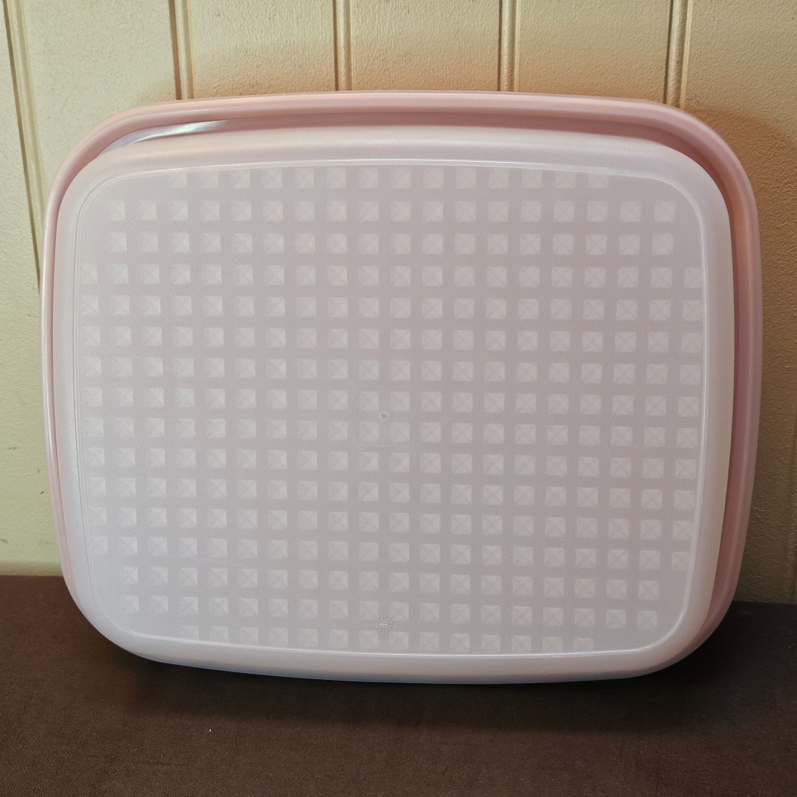 VTG Large Tupperware Meat Marinating Container Paprika 1294 White Lid