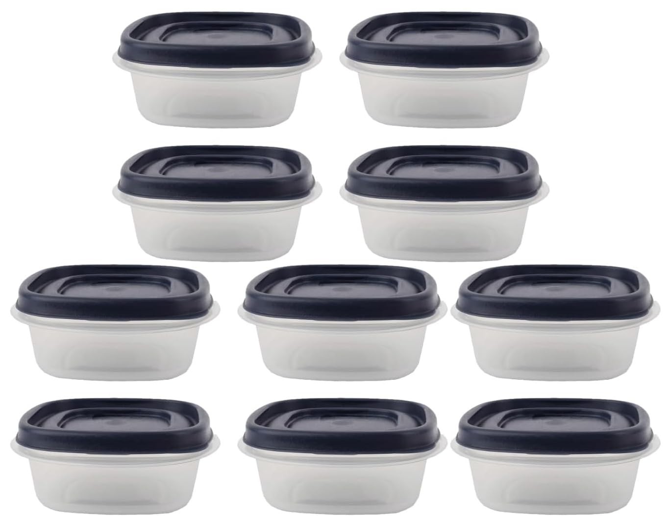 20-Piece Food Storage Container Set, 1.25 Cup, Easy Find Lids, BPA-Free, Blue