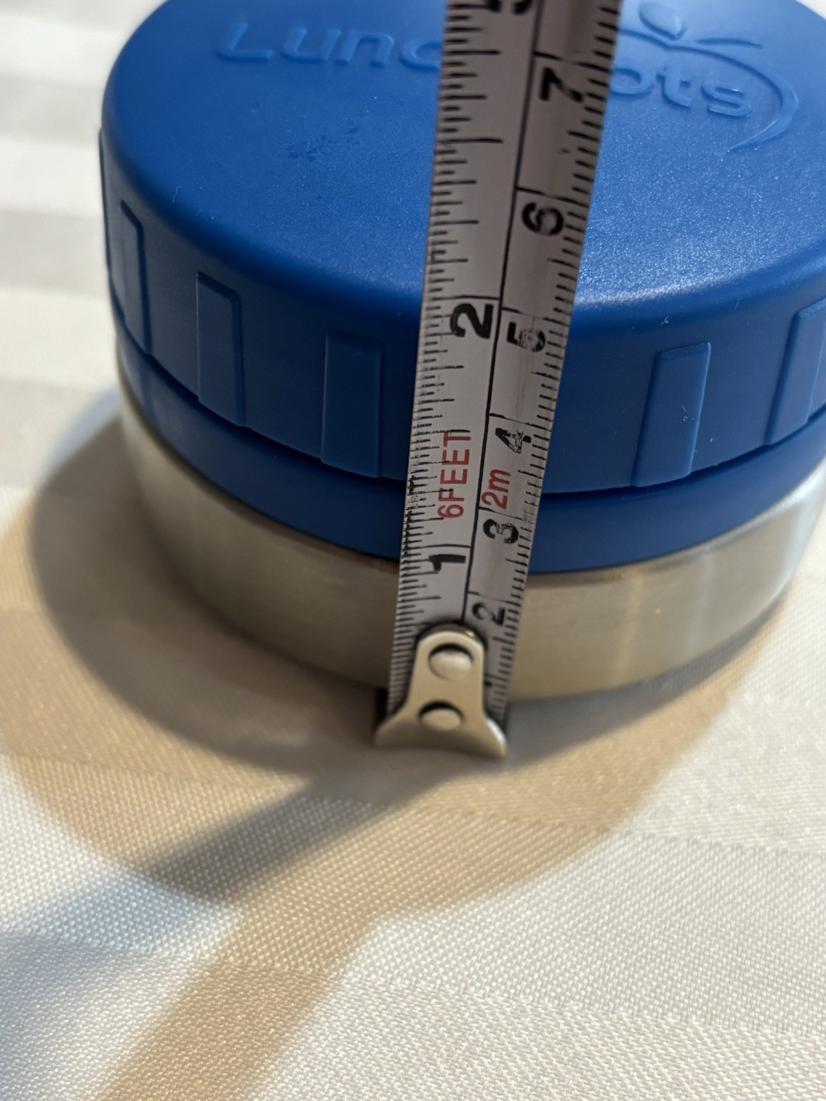 LunchBots Blue 18/8 Stainless Steel 4 oz/120ml Round Food Storage Container
