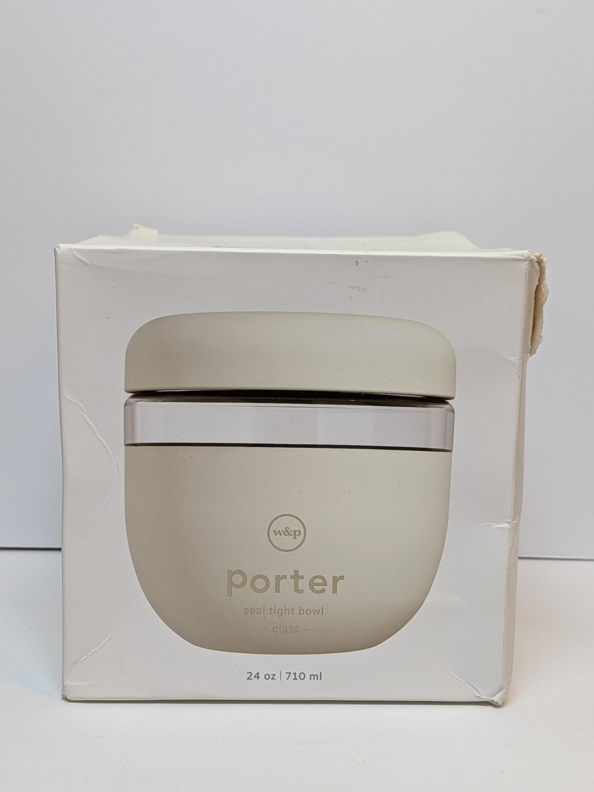 W&P Porter Seal Tight Glass Lunch Bowl Container w/ Lid 24oz/710ml NEW