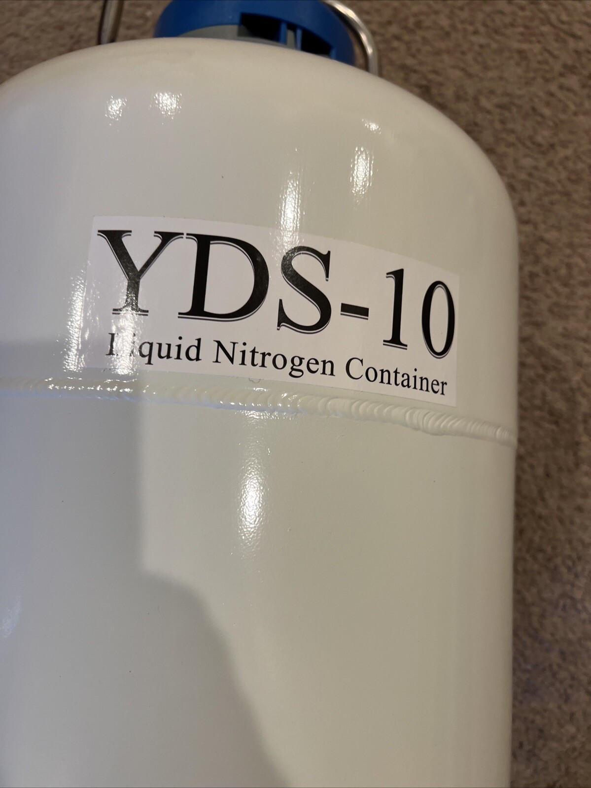 New Extended 10L Liquid Nitrogen Tank 50mm Cryogenic Container 6Pcs Pails