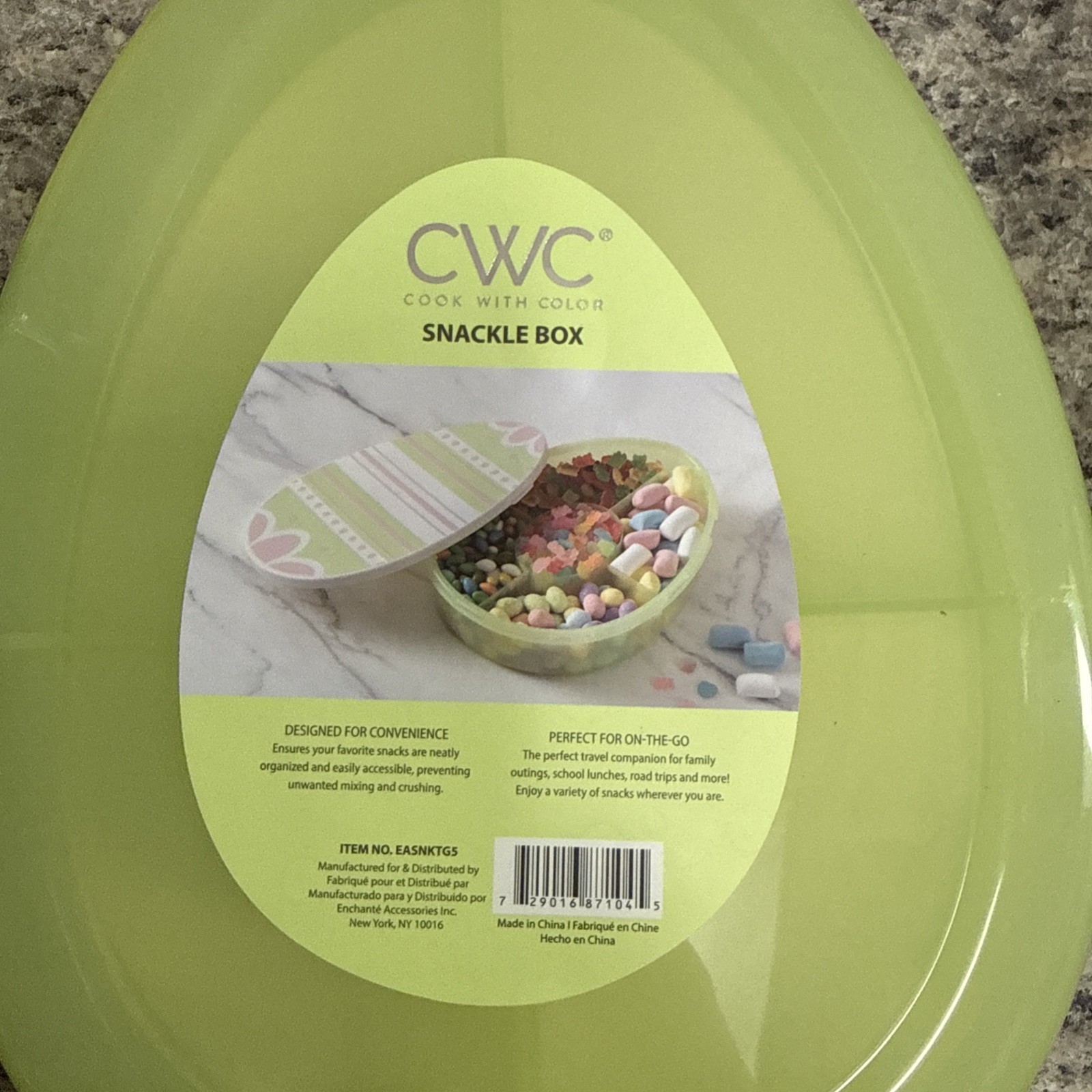 Cook With Color | Easter Egg Snackle Box – Green 2 Pieces