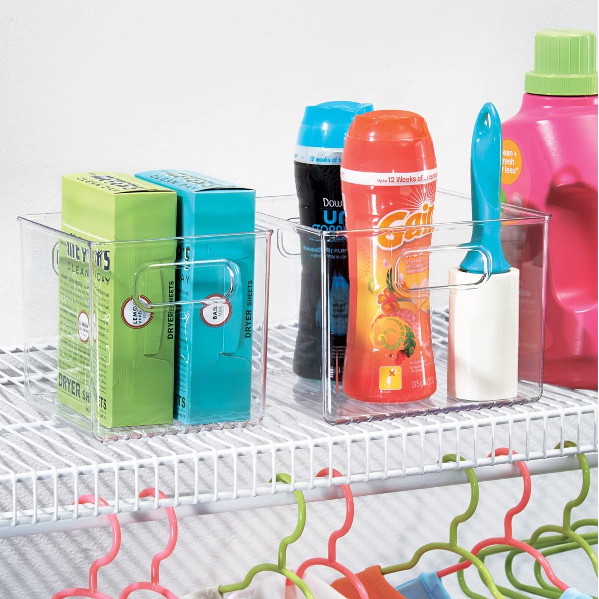 iDesign BPA-Free Plastic Deep Kitchen Storage Bin with Handles, Small