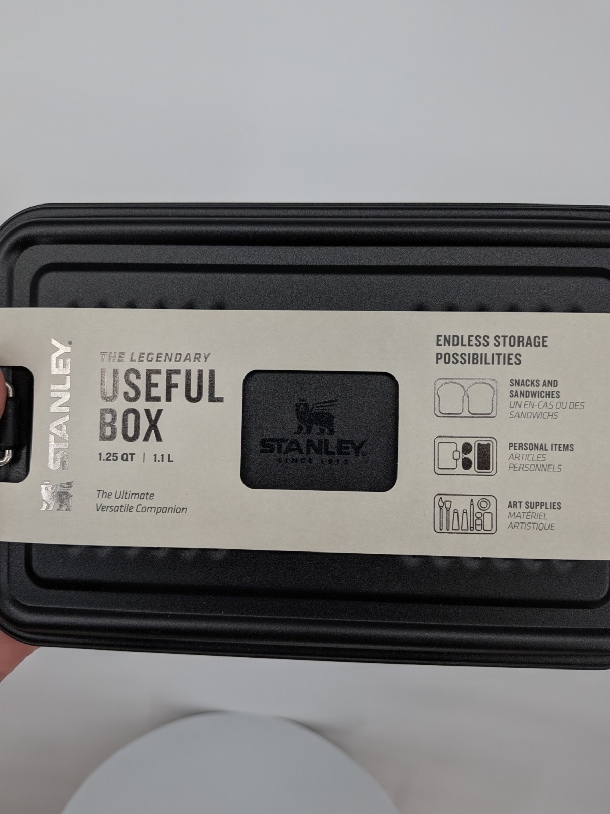 NEW STANLEY Classic Legendary Useful Box make up tool storage 1.25qt Black lunch
