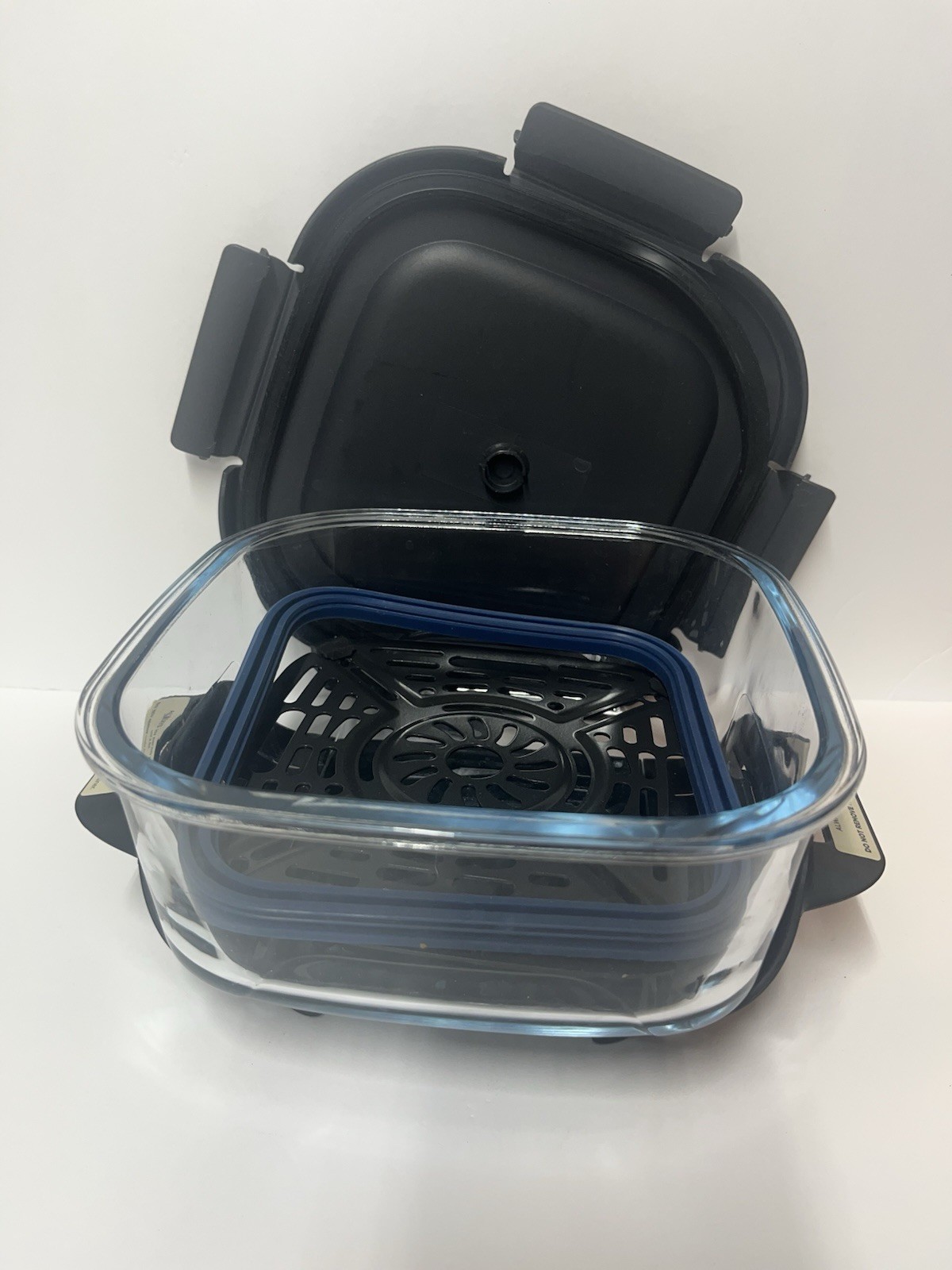 Ninja CRISPi 6 Cup/1.4L Glass Food Storage Container Set w Lid & Insert