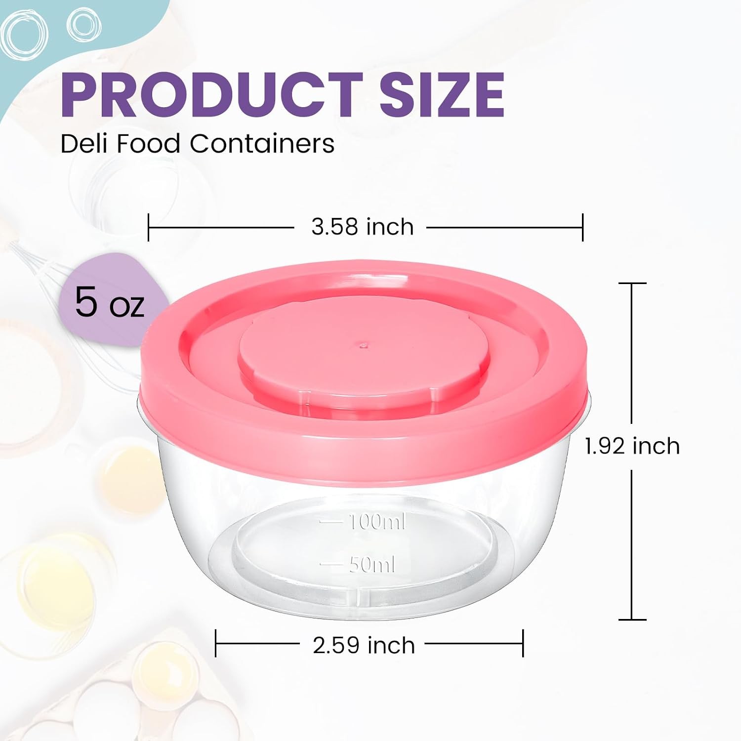 Containers with Screw On Lids, Leakproof & Airtight, Freezer Safe