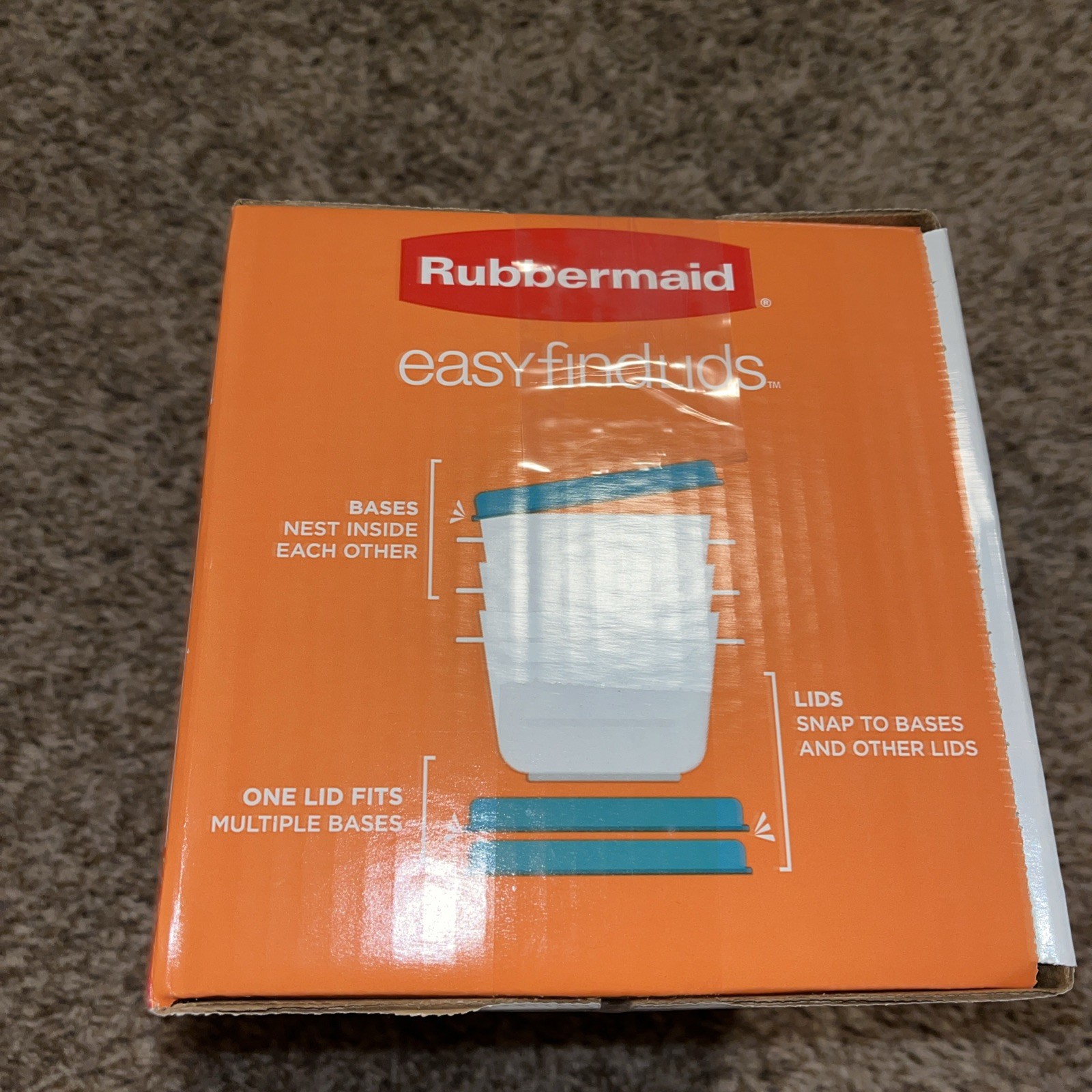 Rubbermaid 38 Piece set of Containers & Lids/Clear Bottom & Teal Tops