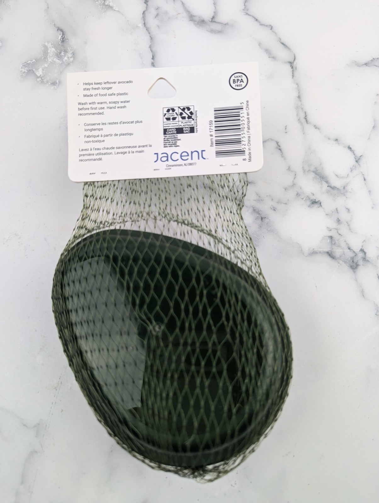 Culinary Elements Avacado Keep Fresh Storage Pod Green Plastic