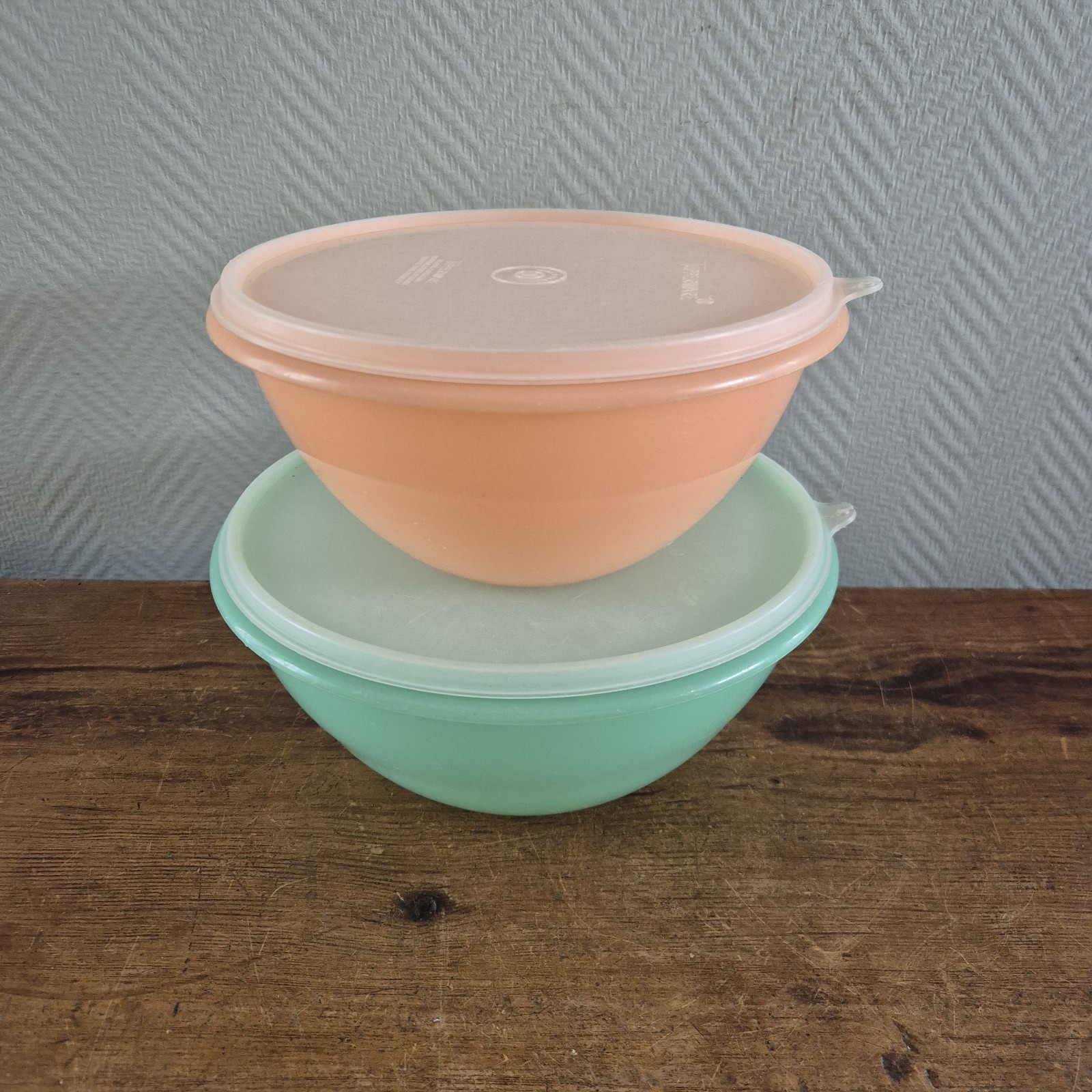 Vintage Tupperware Bowl Set, Pastel Trays Bowls