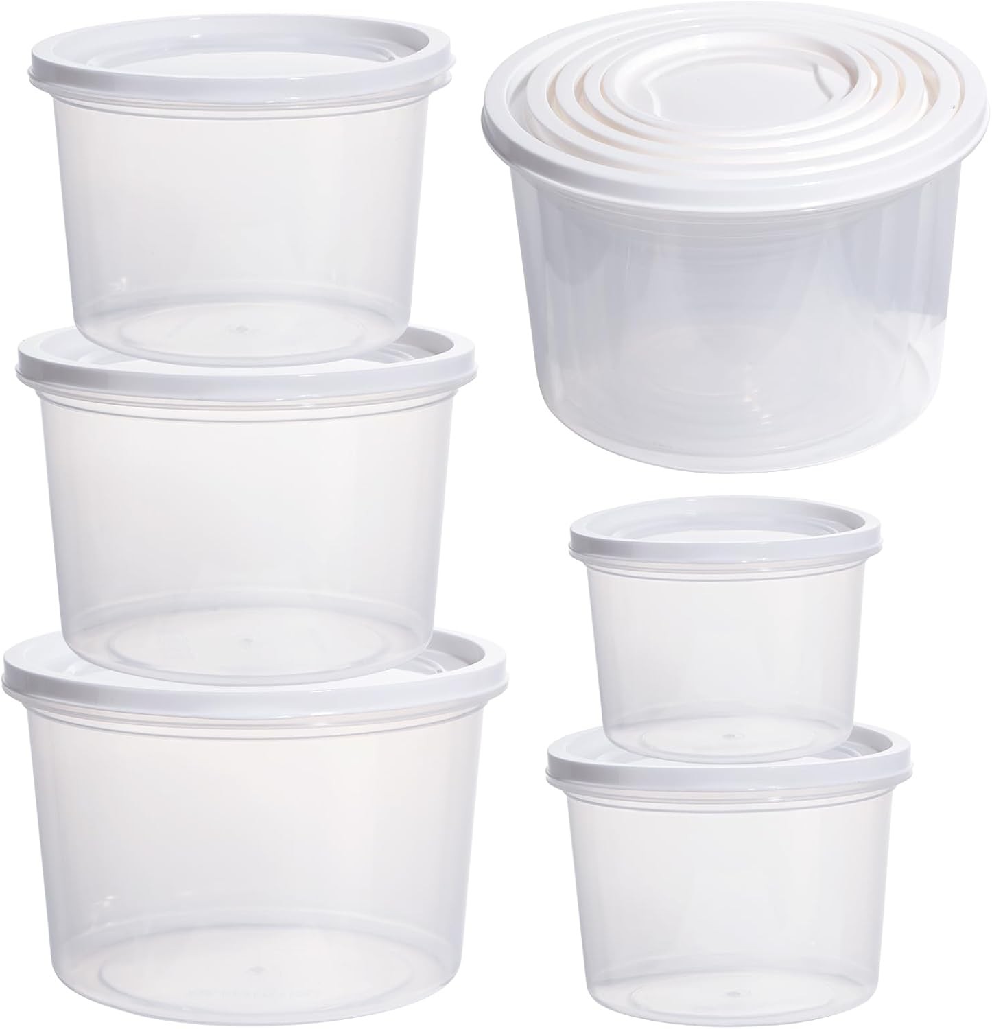 Fresh-Keeping Transparent Storage Round Box Household Refrigerator
