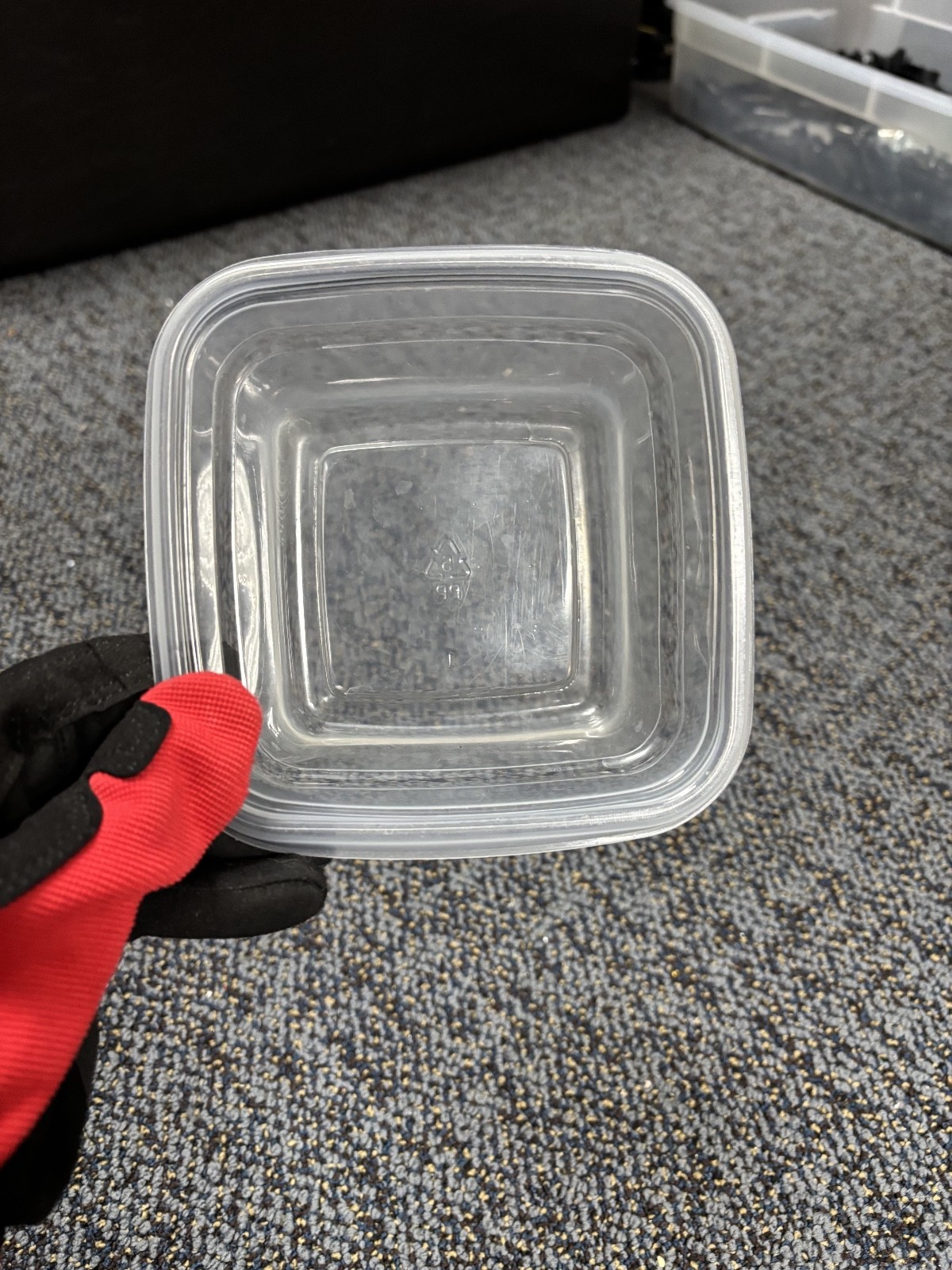No Lid Square Plastic Container 3