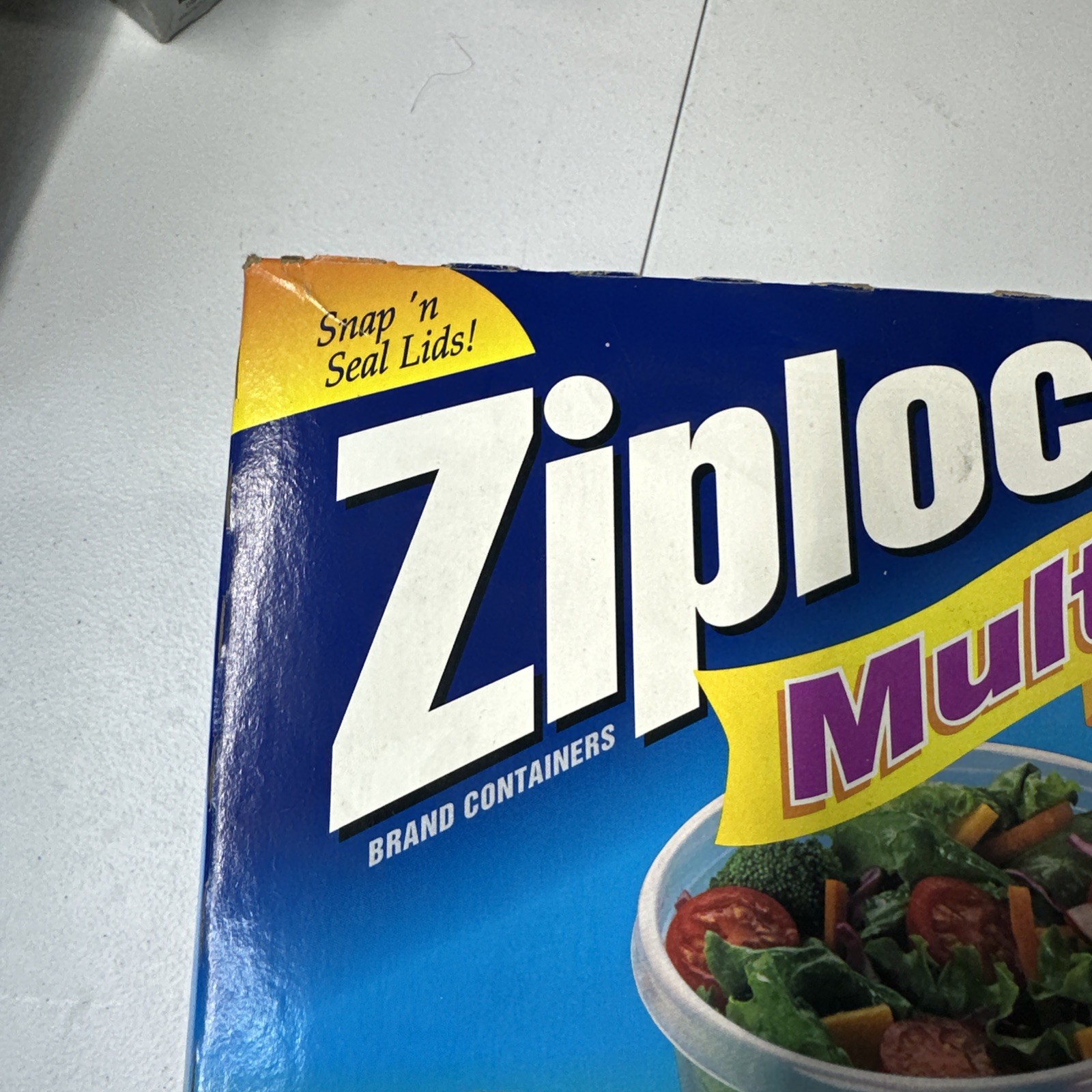 VTG Ziploc Snap N Seal 4 Sizes 24 Pc Set Multipack Round Square 2001 Sealed New