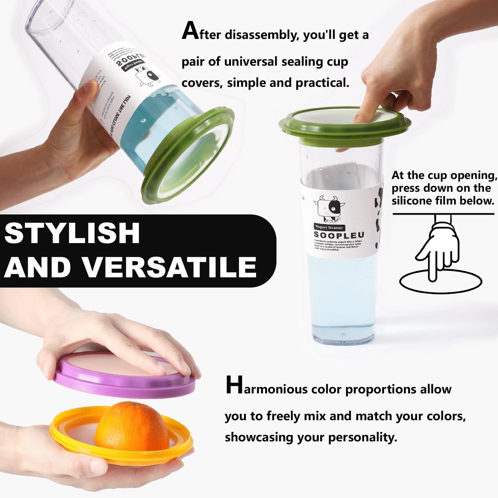 Double-Sided Avocado Saver & Onion Storage, 4Pcs Food Holder