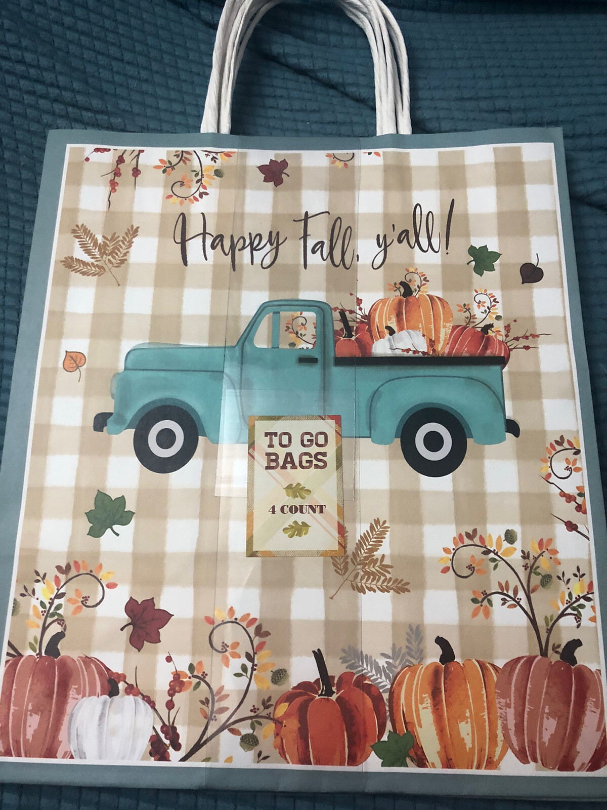 Fall Leftover To Go Bags With Handles 4 Count Happy Fall Y’all