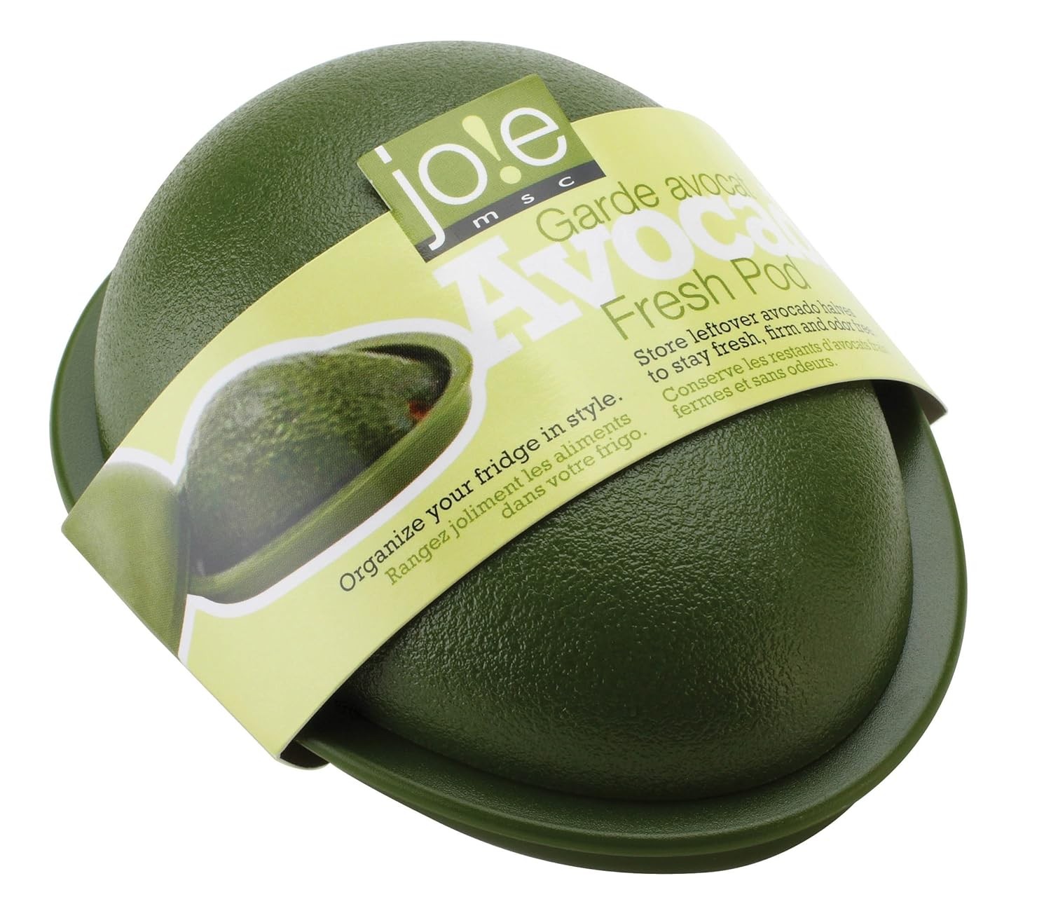 Joie Fresh Pod Avocado Storage Container, Keeps Leftover Half 1 Count, Green