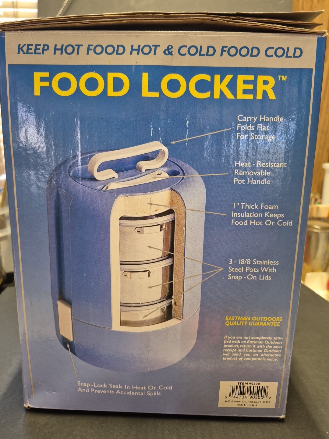 Eastman Outdoors Food Locker Insulated Hot or Cold Food Storage Complete Set