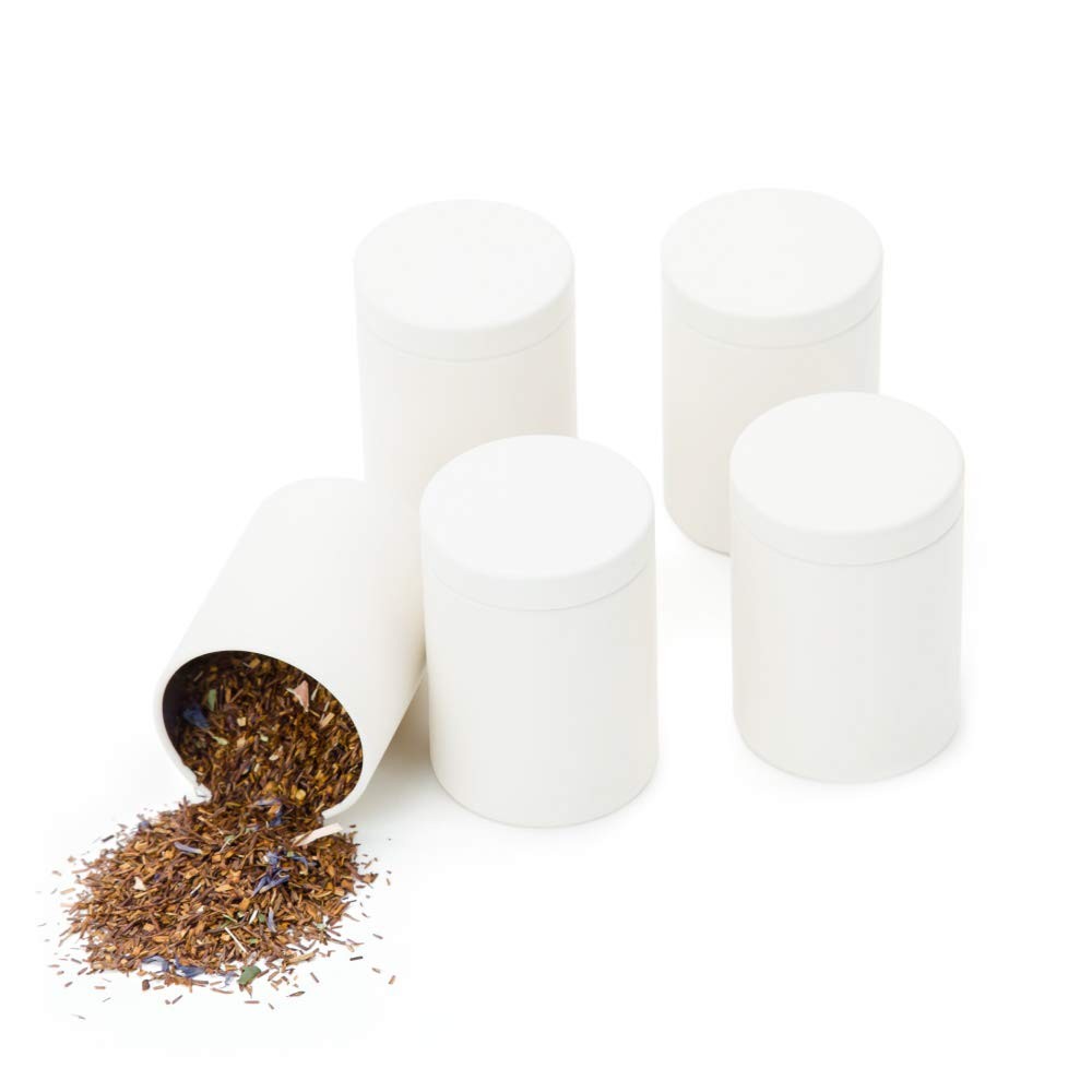 Small Tin Can Box with Airtight Lids Canister for Coffee Tea Candy Storage Lo…