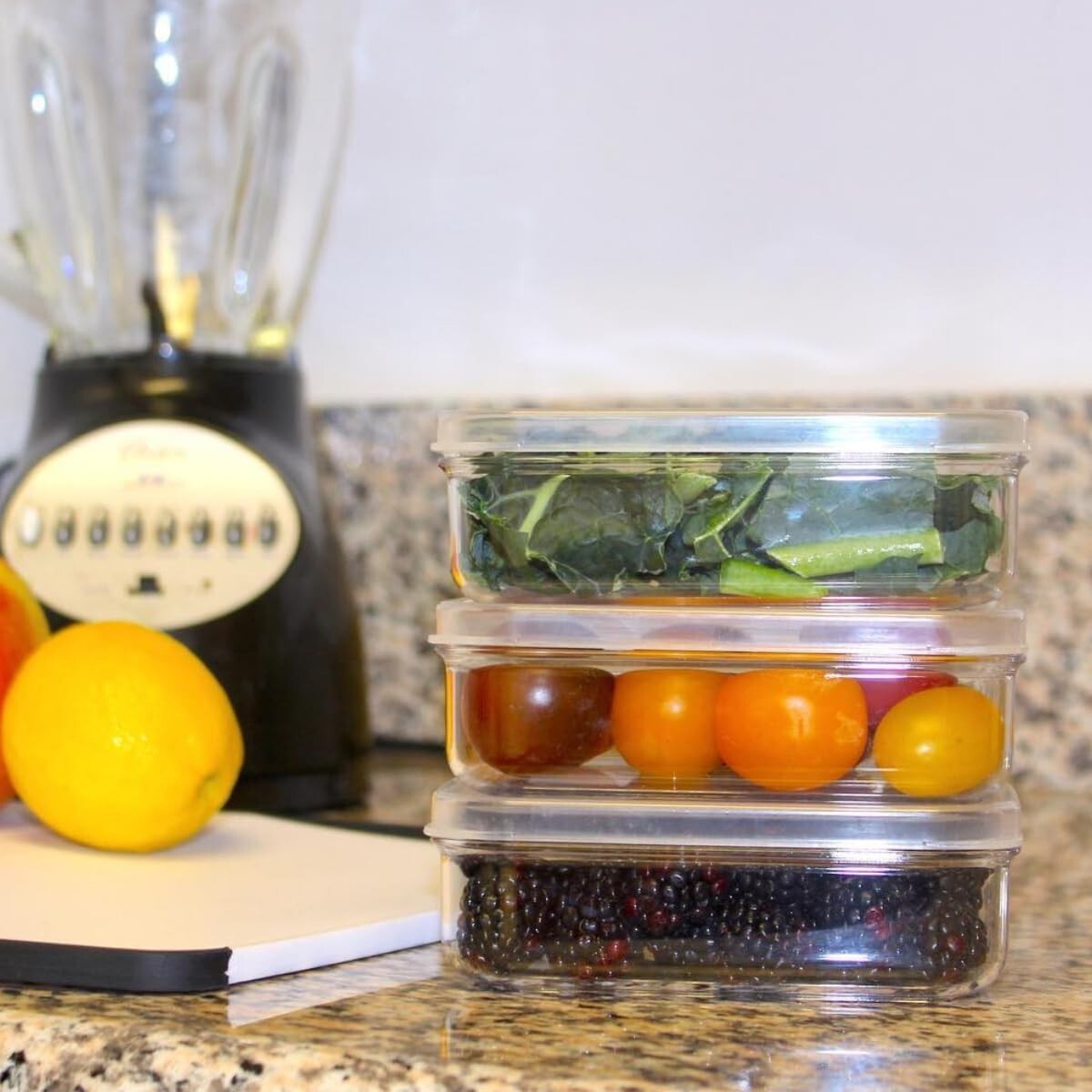 Lustroware Micro Clear Kitchen Pantry Food Storage Container Canister Set